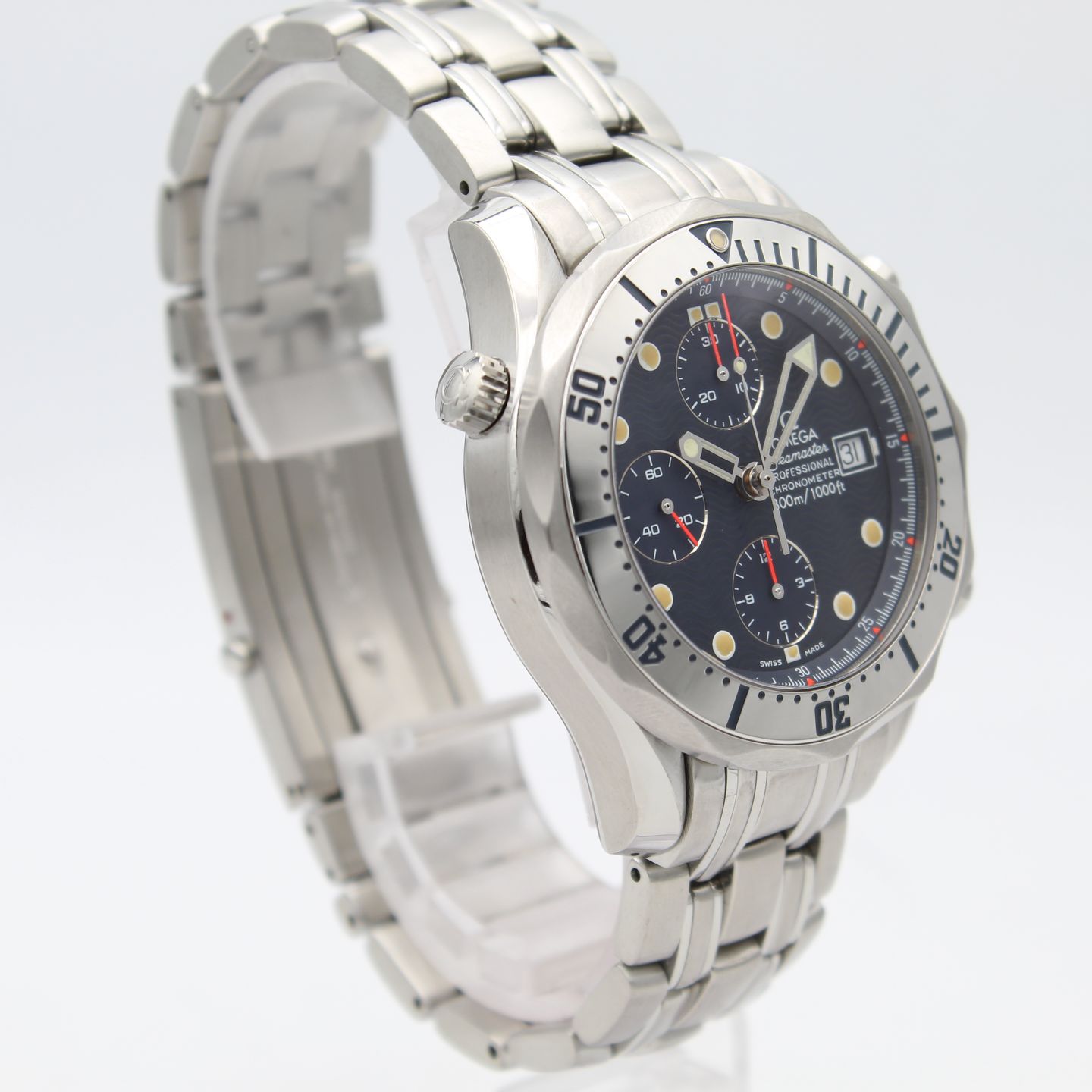 Omega Seamaster Diver 300 M 2598.8 (2000) - Blauw wijzerplaat 42mm Staal (3/8)