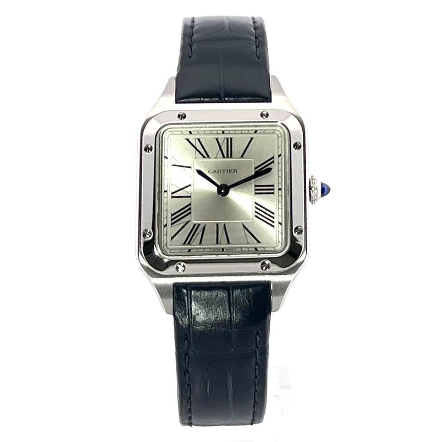 Cartier Santos Dumont WSSA0023 (2023) - Silver dial 28 mm Steel case (2/8)