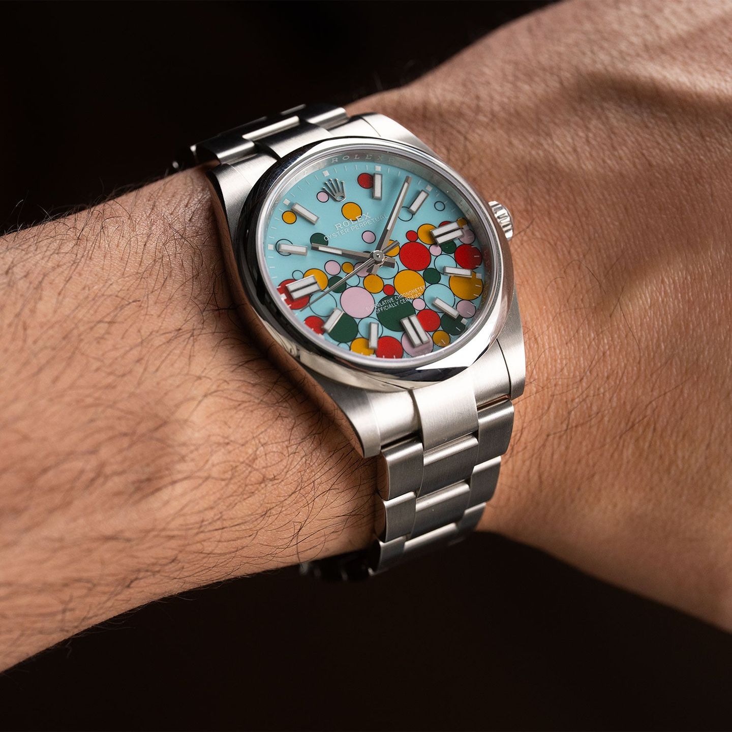 Rolex Oyster Perpetual 41 124300 (2024) - Turquoise dial 41 mm Steel case (6/7)