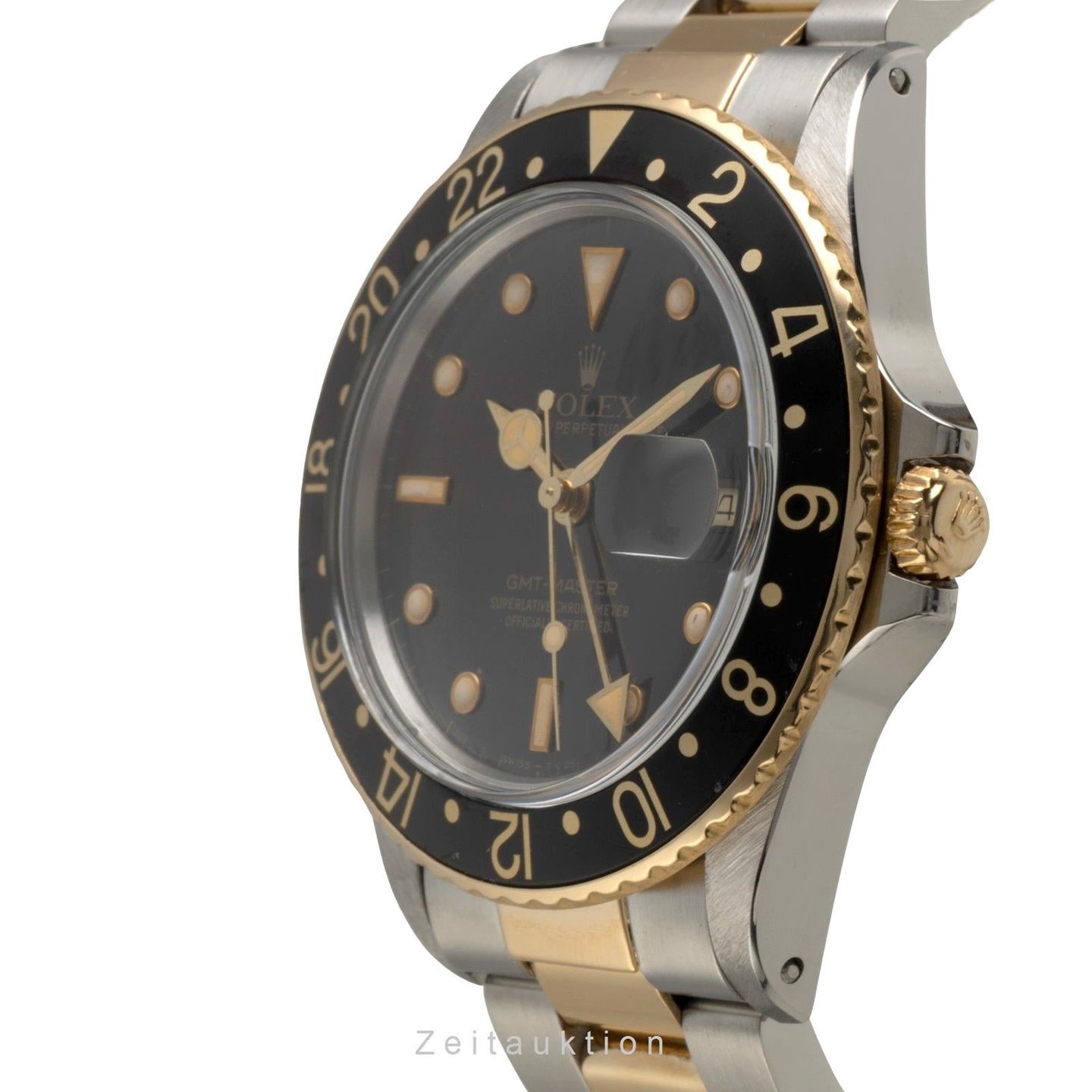 Rolex GMT-Master 16753 (1985) - Black dial 40 mm Gold/Steel case (5/8)