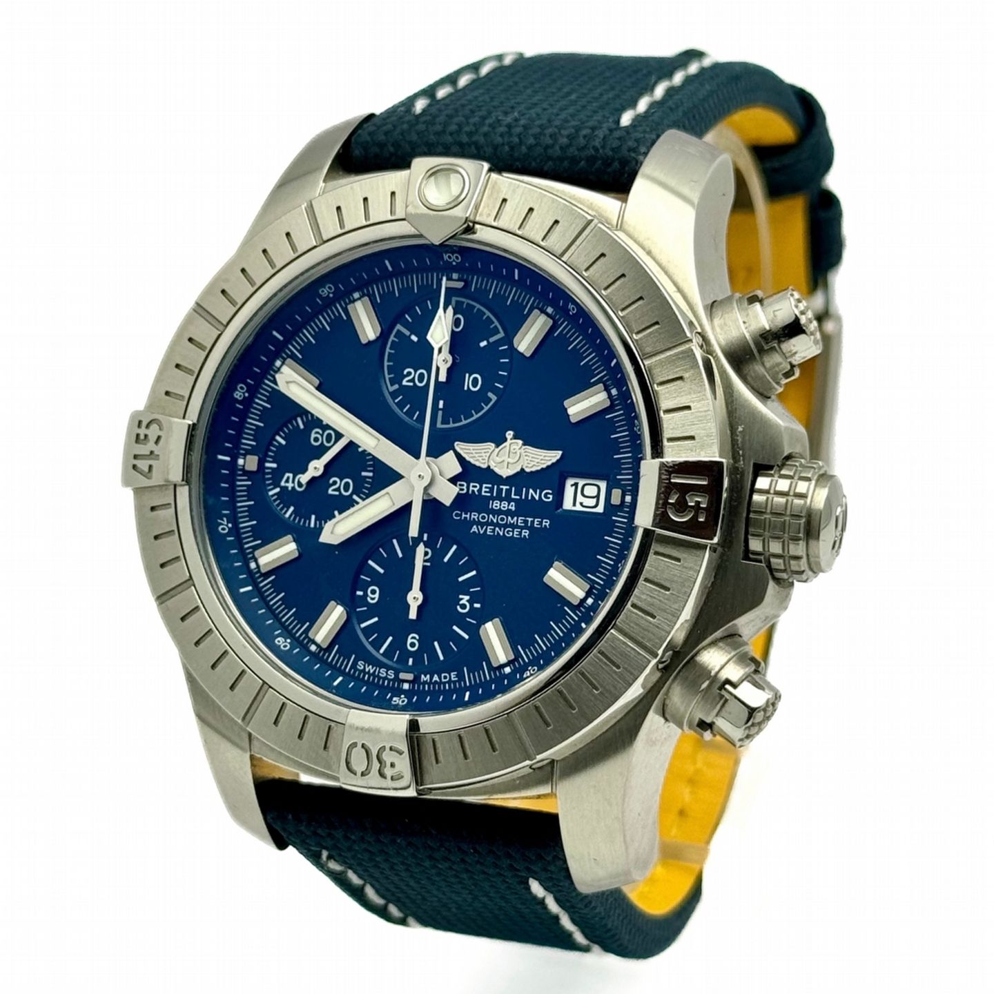 Breitling Avenger A13385101C1X1 (2024) - Blauw wijzerplaat 43mm Staal (1/8)