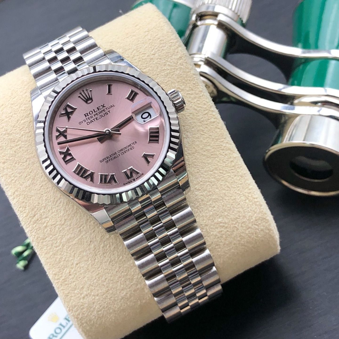 Rolex Datejust 31 278274 (2024) - Roze wijzerplaat 31mm Staal (7/8)