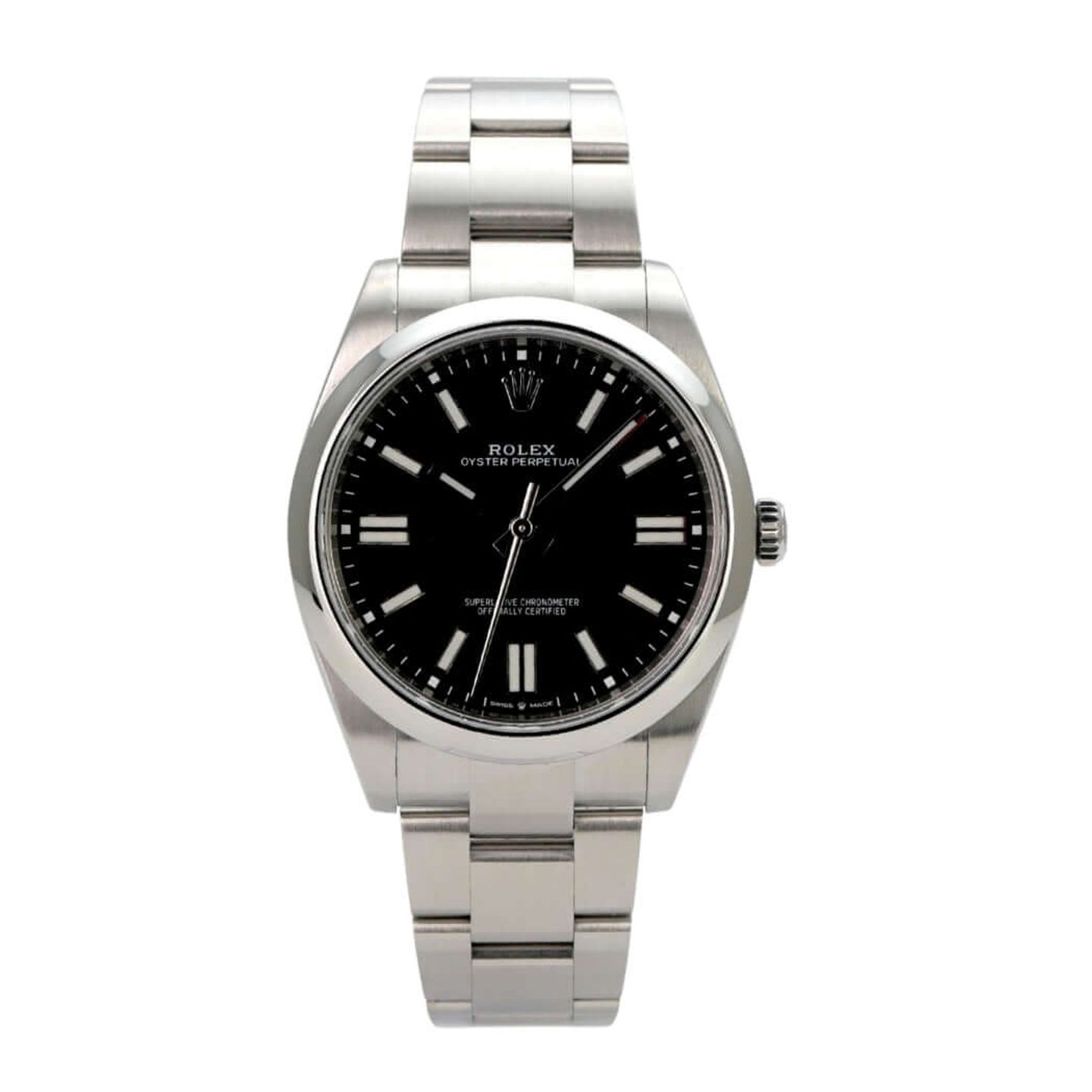 Rolex Oyster Perpetual 41 124300 (2023) - Black dial 41 mm Steel case (2/8)