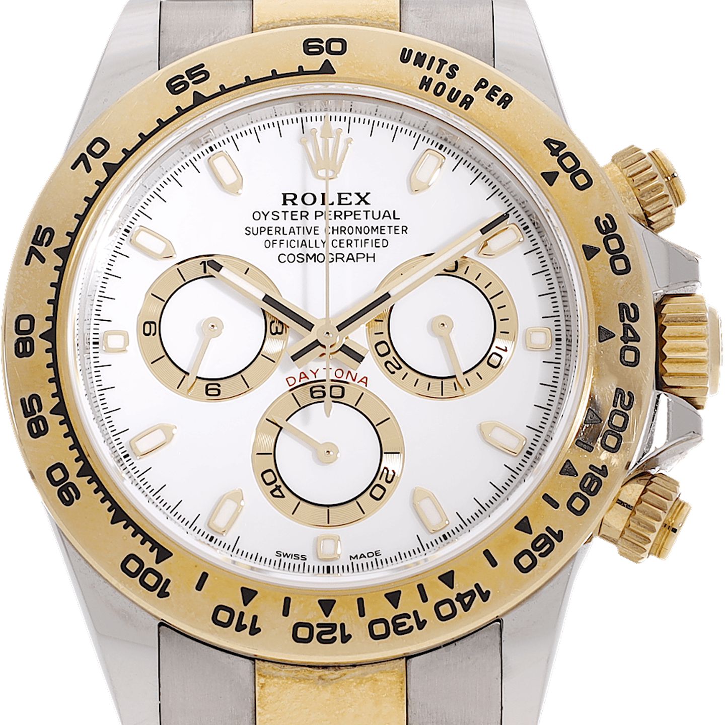 Rolex Daytona 116503 (2020) - White dial 40 mm Gold/Steel case (1/3)