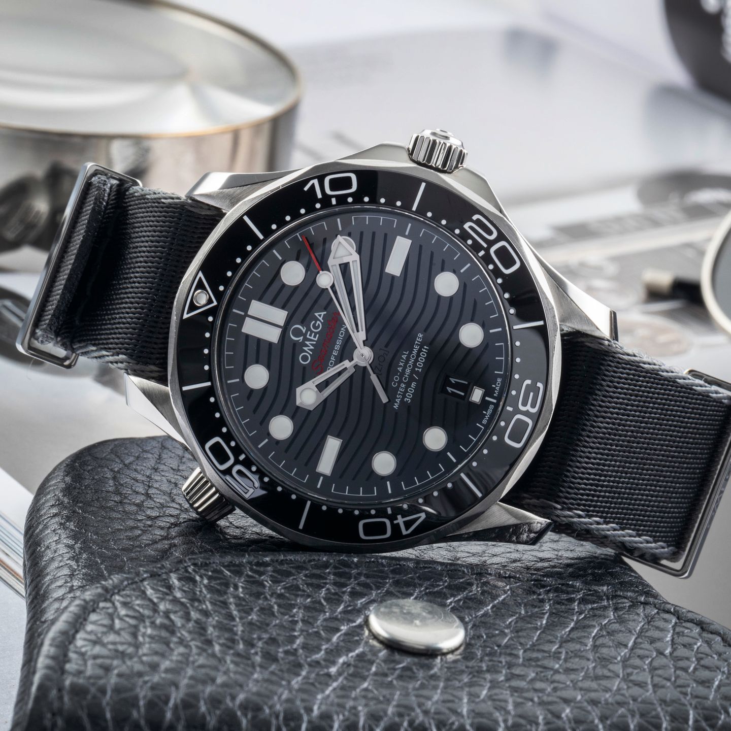 Omega Seamaster Diver 300 M 210.32.42.20.01.001 (Onbekend (willekeurig serienummer)) - Zwart wijzerplaat 42mm Staal (2/8)