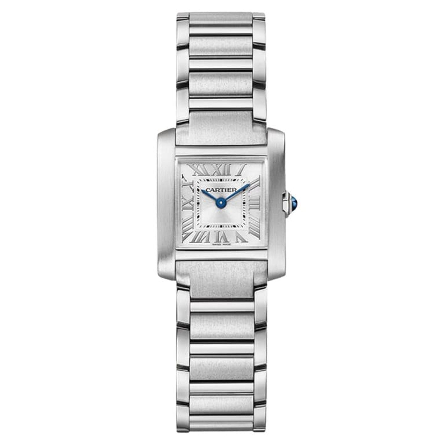 Cartier Tank Française WSTA0065 (2024) - Zilver wijzerplaat 21mm Staal (1/1)