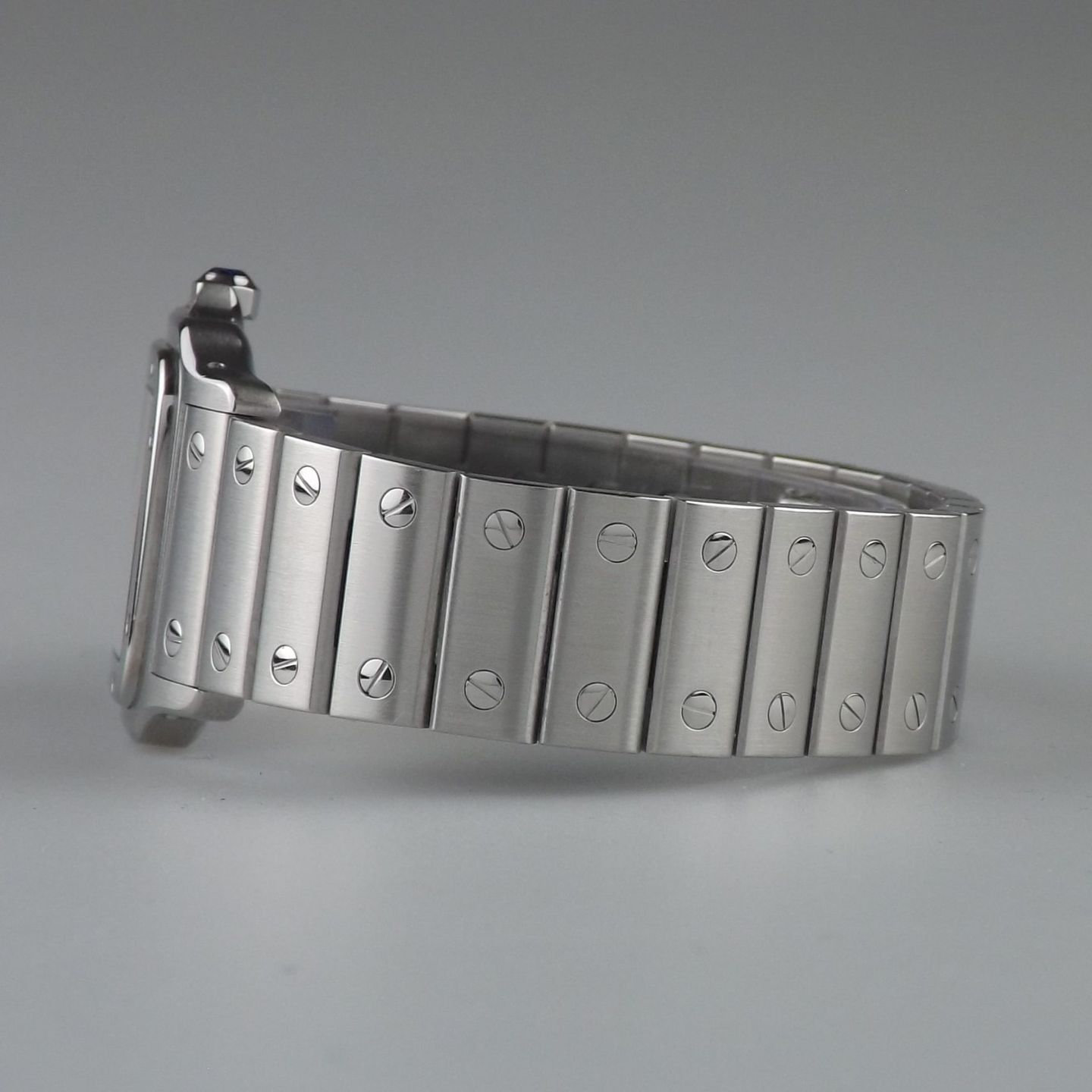 Cartier Santos Galbée 2319 (2002) - White dial 29 mm Steel case (5/8)