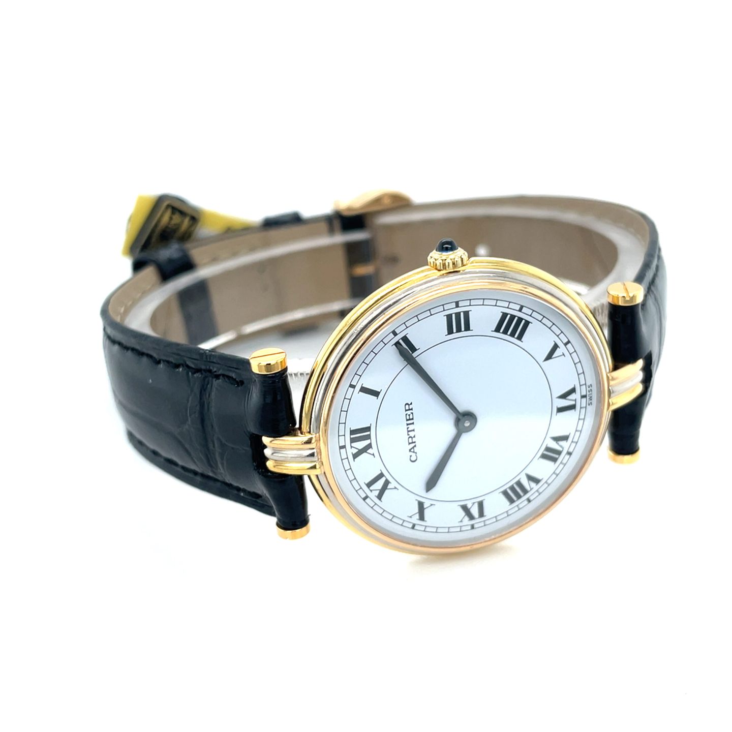 Cartier Vendome 81003 (Onbekend (willekeurig serienummer)) - Wit wijzerplaat 30mm Geelgoud (2/8)
