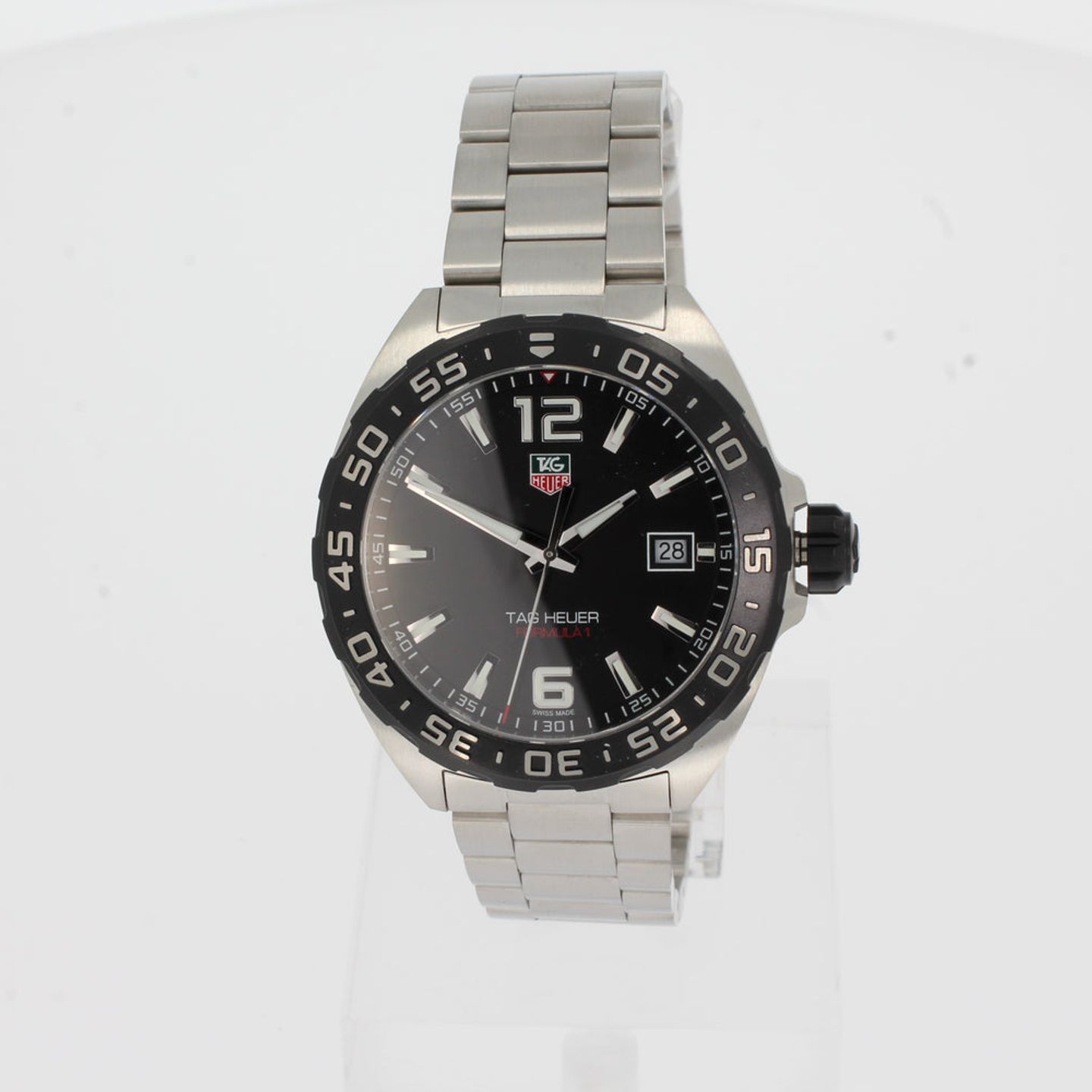 TAG Heuer Formula 1 Quartz WAZ1110.BA0875 (2024) - Zwart wijzerplaat 41mm Staal (1/4)