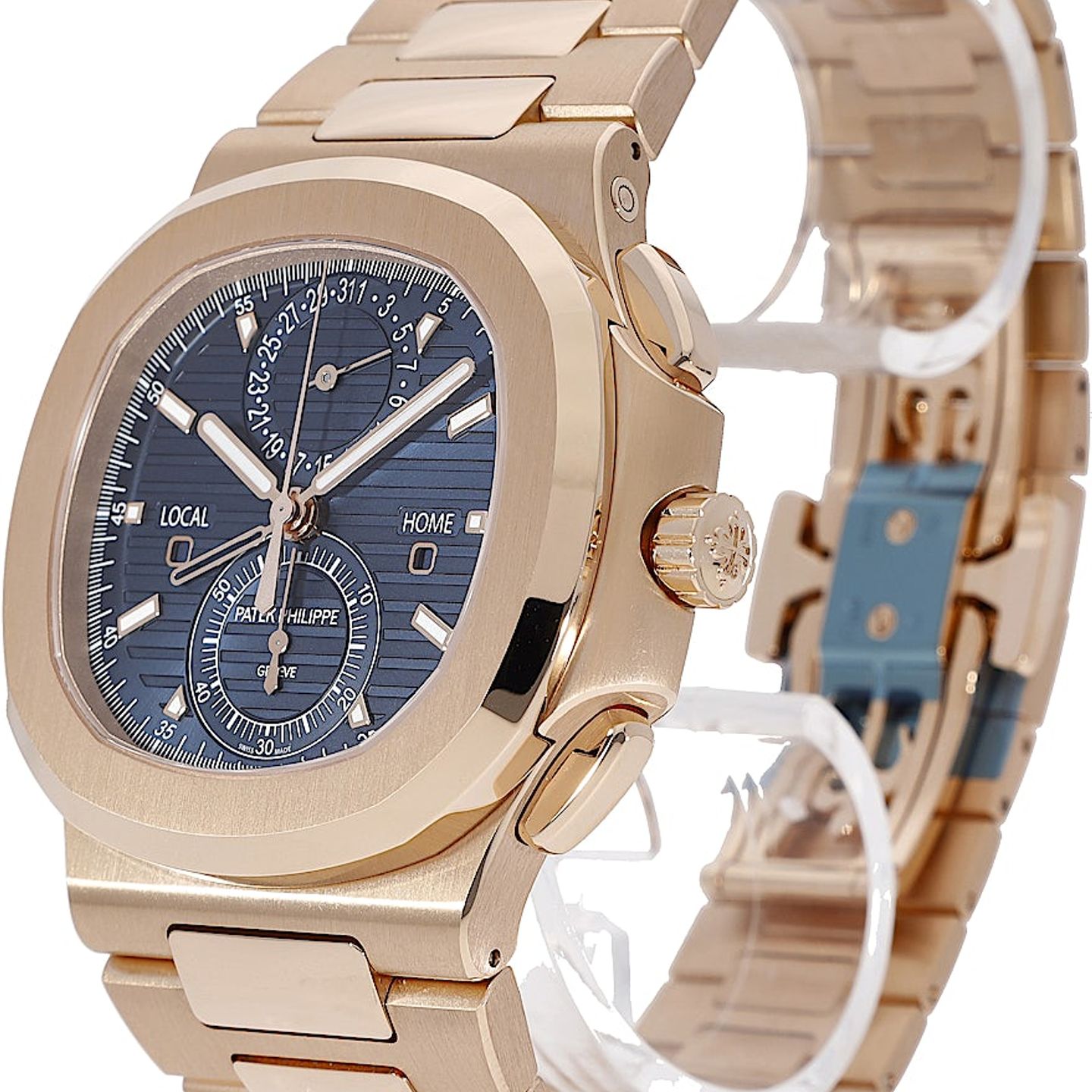 Patek Philippe Nautilus 5990/1R-001 (2025) - Blue dial 41 mm Rose Gold case (3/5)