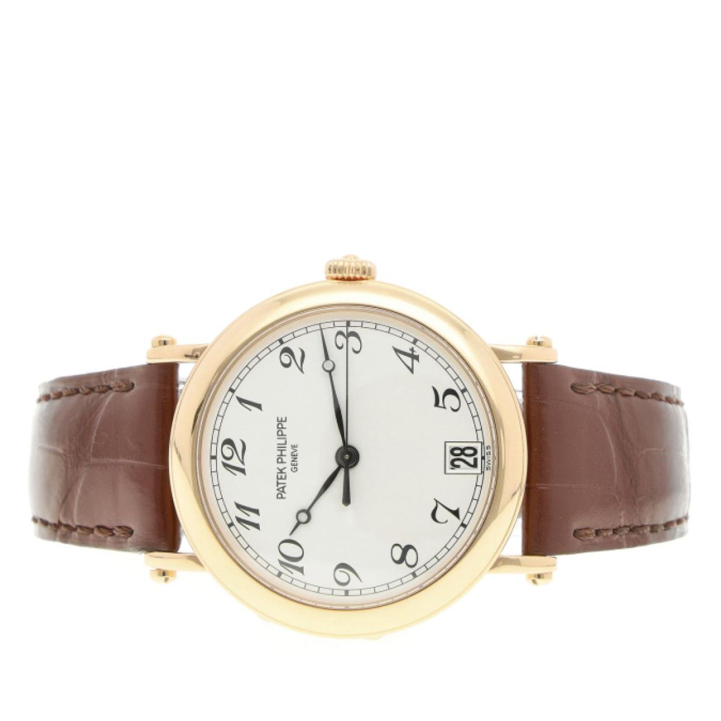 Patek Philippe Calatrava 5053R-001 (2003) - Champagne dial 35 mm Rose Gold case (6/8)