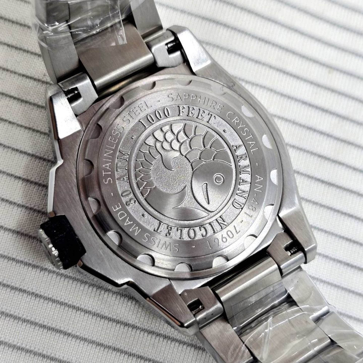 Armand Nicolet JS9 A481AGN-VR-MA2481AA (2025) - Groen wijzerplaat 41mm Staal (8/8)