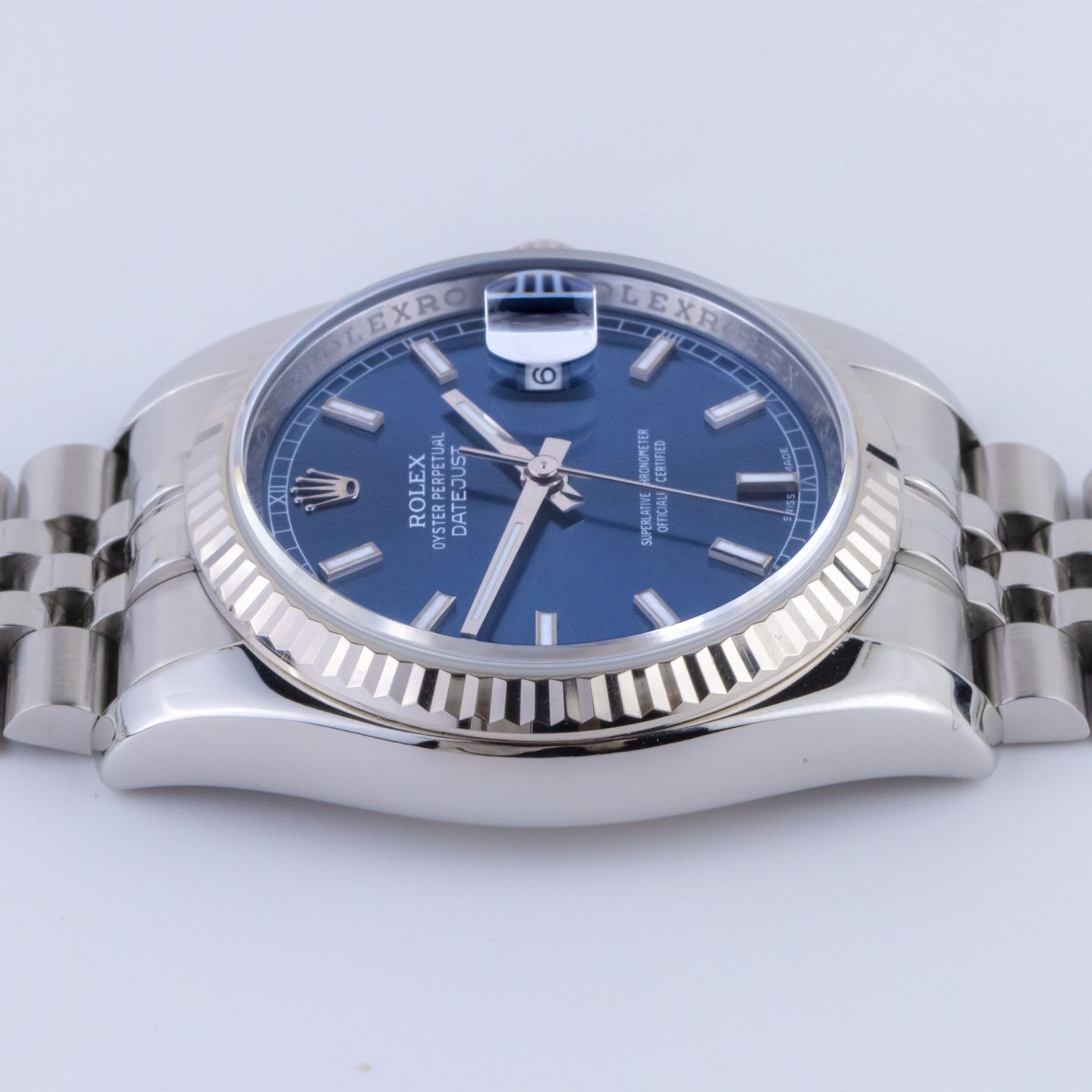Rolex Datejust 36 116234 (2008) - Blue dial 36 mm Steel case (4/8)
