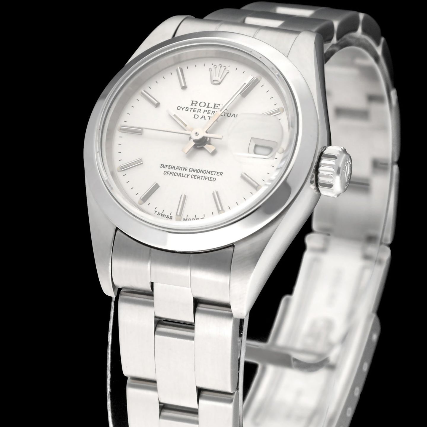 Rolex Oyster Perpetual Lady Date 69160 (1997) - 26 mm Steel case (6/7)