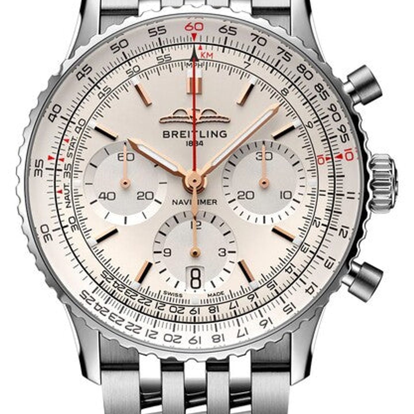 Breitling Navitimer AB0139211G1A1 (2026) - Silver dial 41 mm Steel case (1/1)