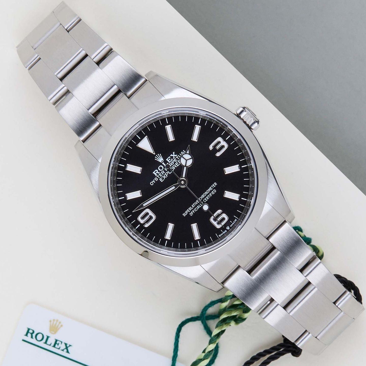 Rolex Explorer 124270 (2023) - Zwart wijzerplaat 36mm Staal (1/8)