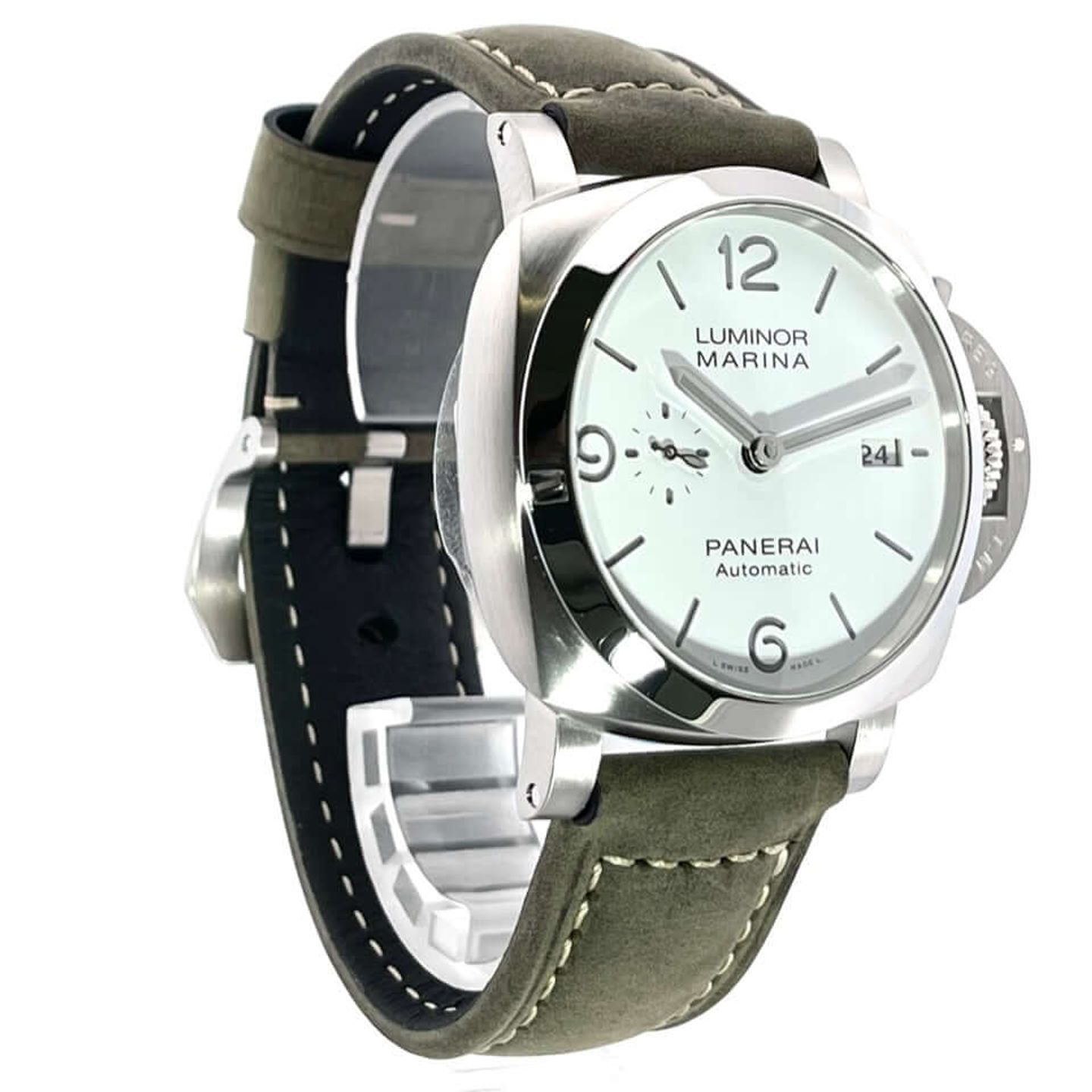 Panerai Luminor Marina PAM01314 (2023) - White dial 44 mm Steel case (4/8)