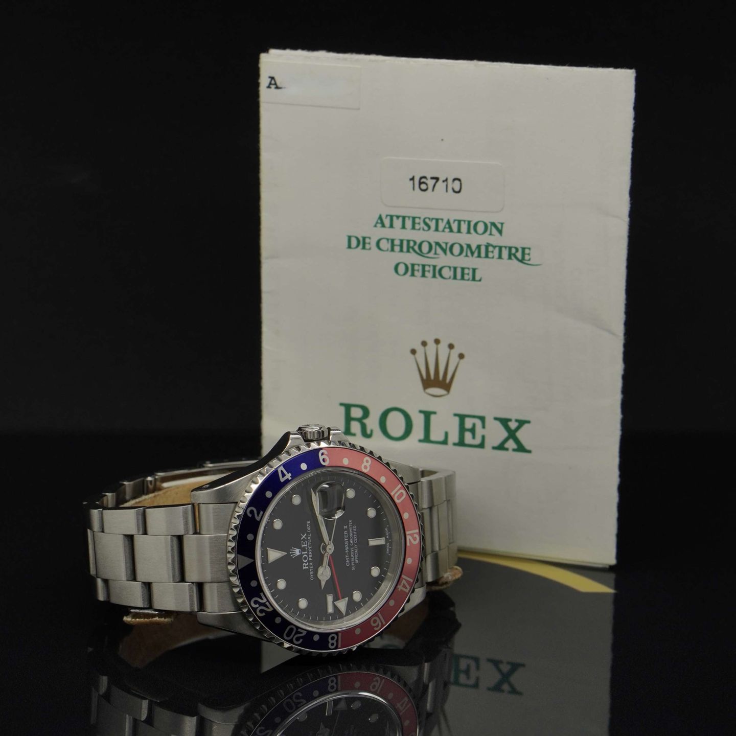 Rolex GMT-Master II 16710 (2001) - Zwart wijzerplaat 40mm Staal (5/7)