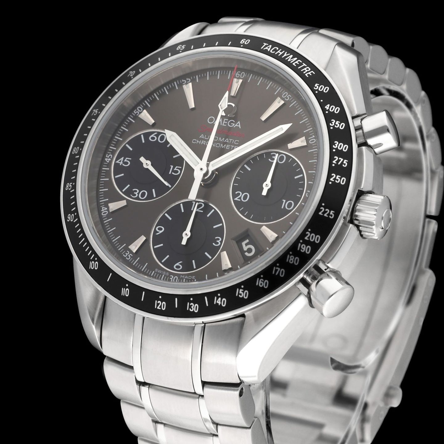 Omega Speedmaster Date 323.30.40.40.06.001 (2019) - Grey dial 40 mm Steel case (7/8)