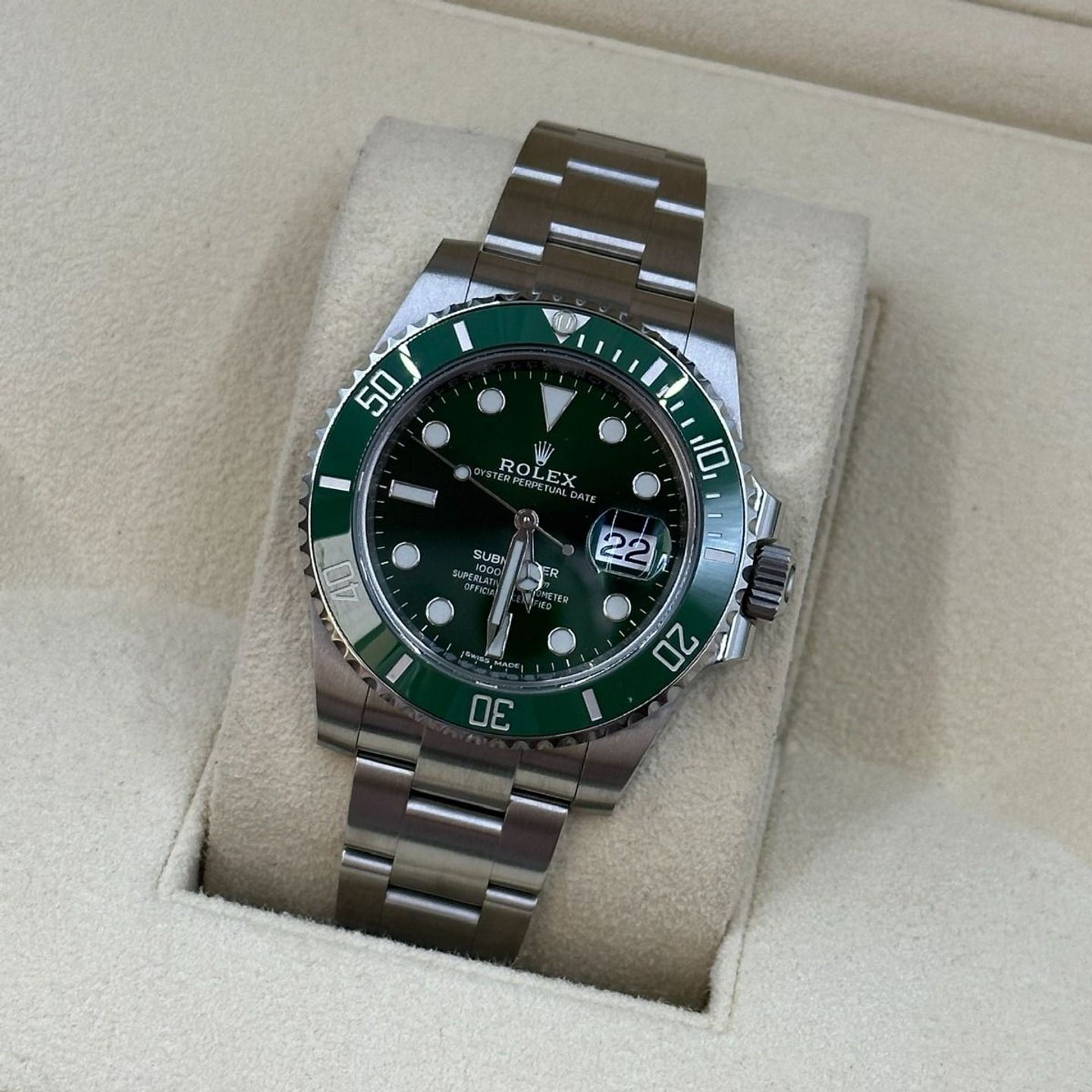 Rolex Submariner Date 116610LV (2020) - Groen wijzerplaat 40mm Staal (8/8)