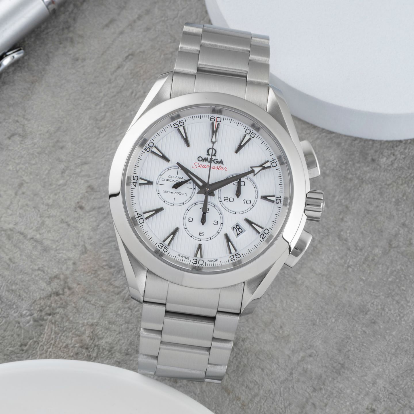 Omega Seamaster Aqua Terra 231.10.44.50.04.001 (2006) - Wit wijzerplaat 44mm Staal (1/8)