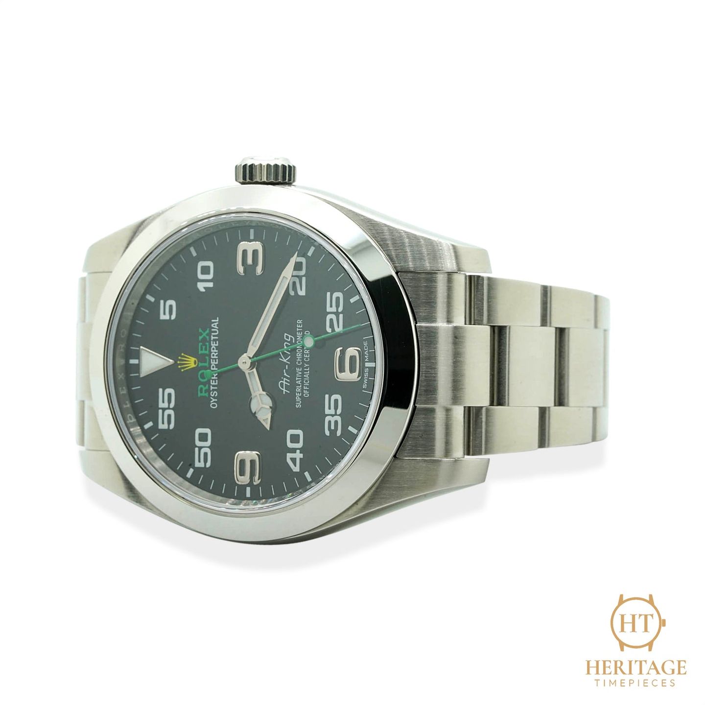 Rolex Air-King 116900 (2017) - Zwart wijzerplaat 40mm Staal (3/8)