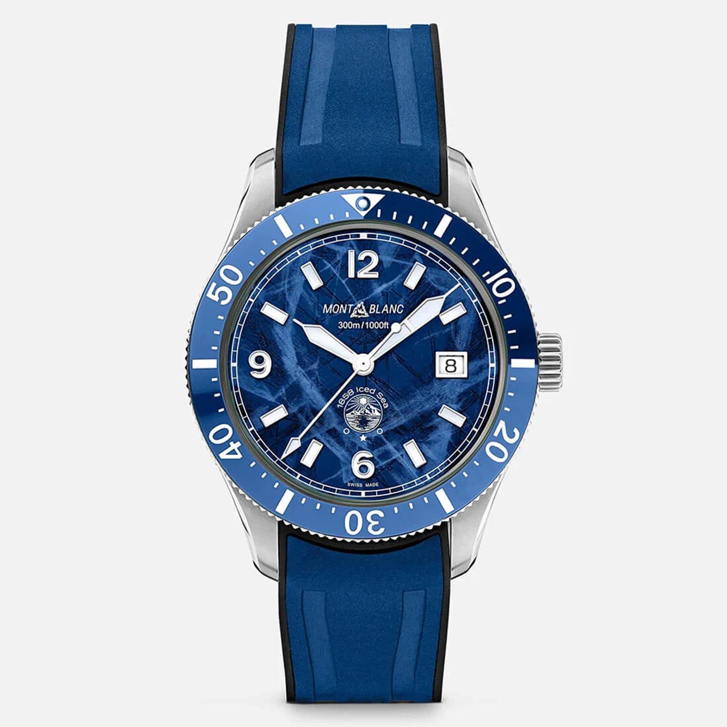 Montblanc 1858 129370 (2024) - Blue dial 41 mm Steel case (3/3)