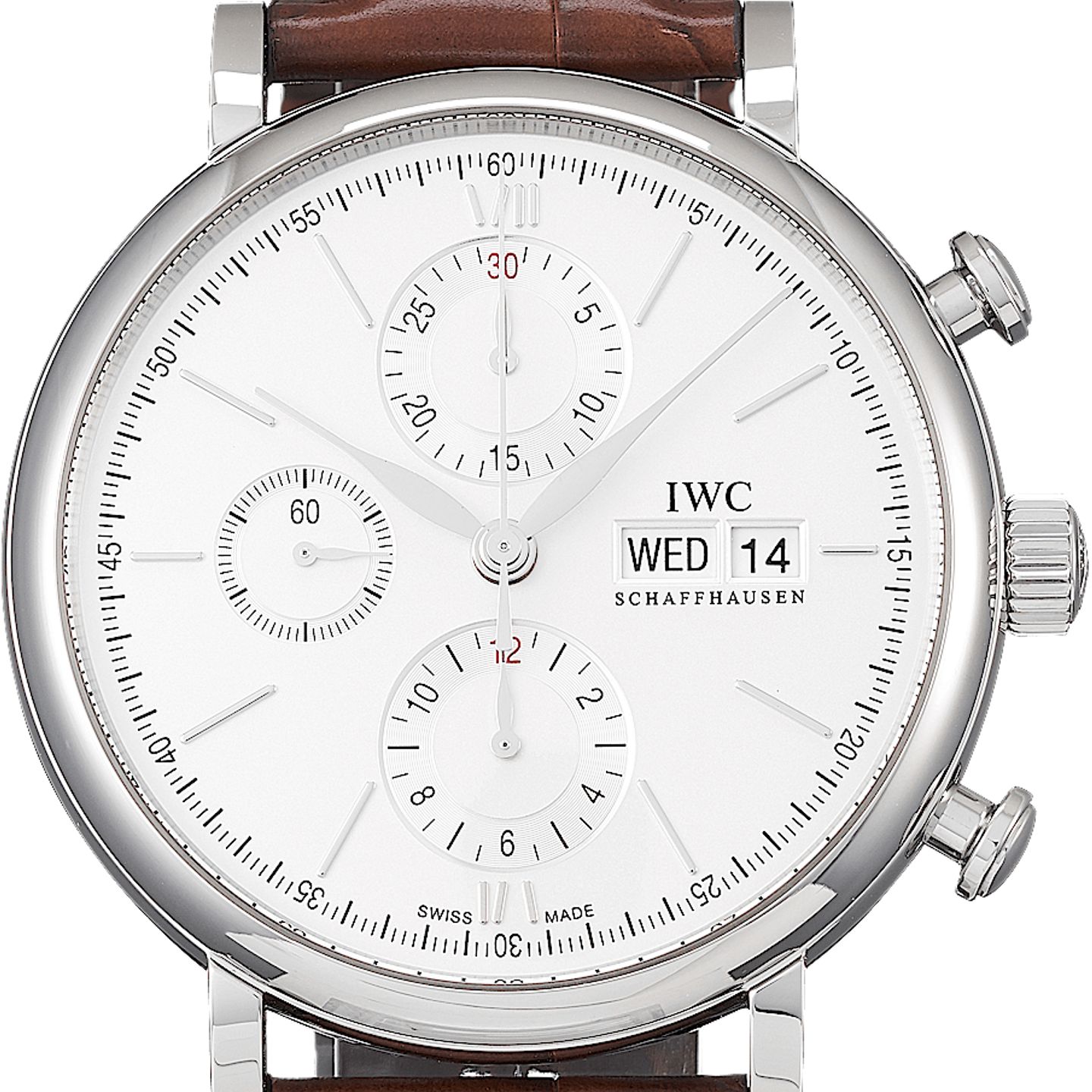 IWC Portofino Chronograph IW391027 (2025) - Silver dial 42 mm Steel case (1/5)