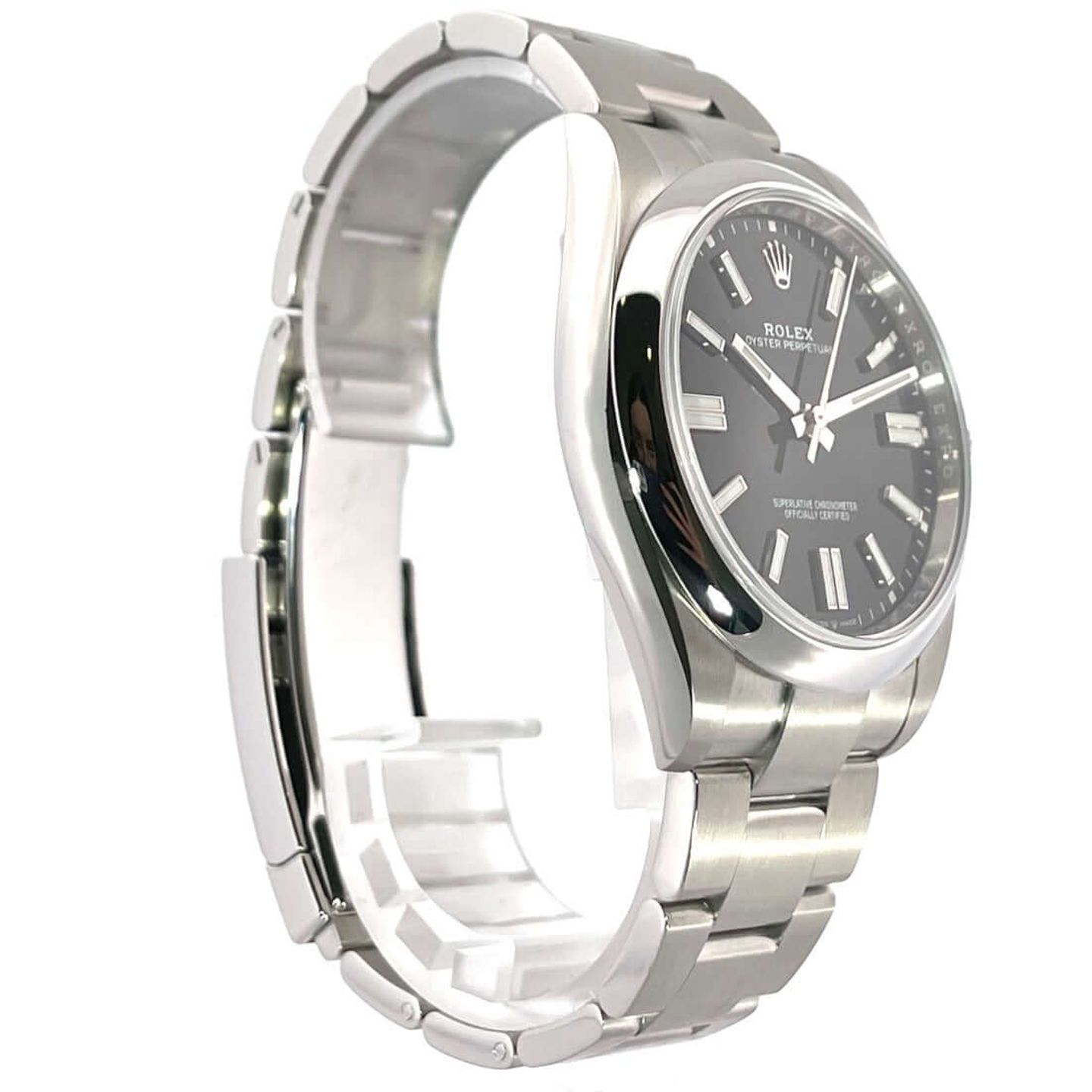 Rolex Oyster Perpetual 41 124300 (2025) - Black dial 41 mm Steel case (3/8)