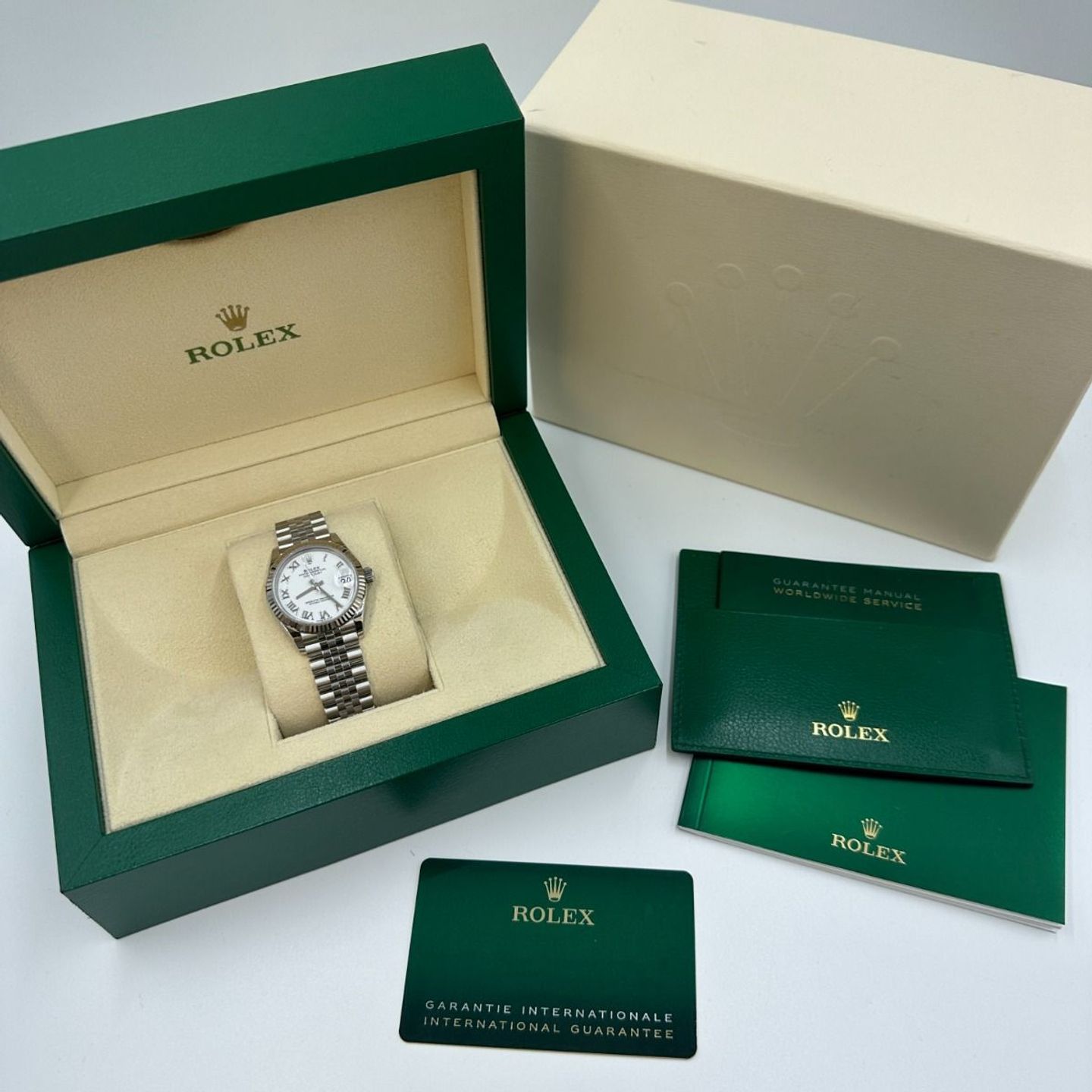 Rolex Datejust 31 278274 (2024) - Wit wijzerplaat 31mm Staal (2/8)