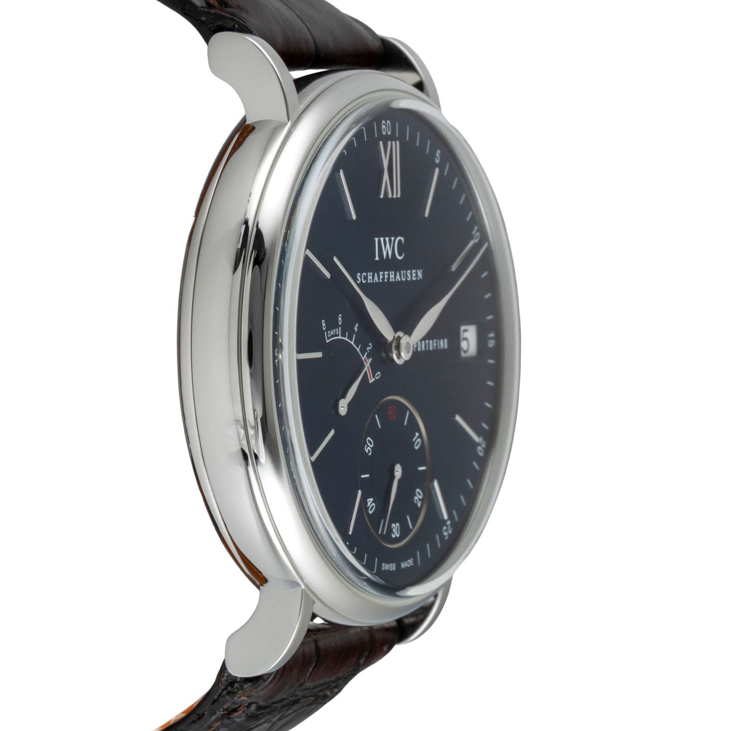 IWC Portofino Hand-Wound IW510106 (2015) - Blue dial 45 mm Steel case (7/8)