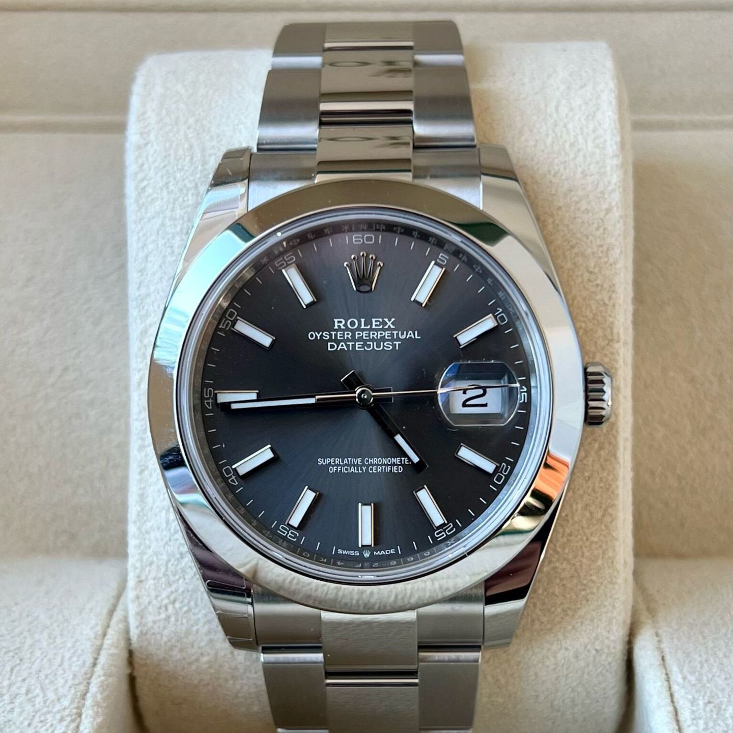 Rolex Datejust 41 126300 (2022) - Grey dial 41 mm Steel case (2/5)