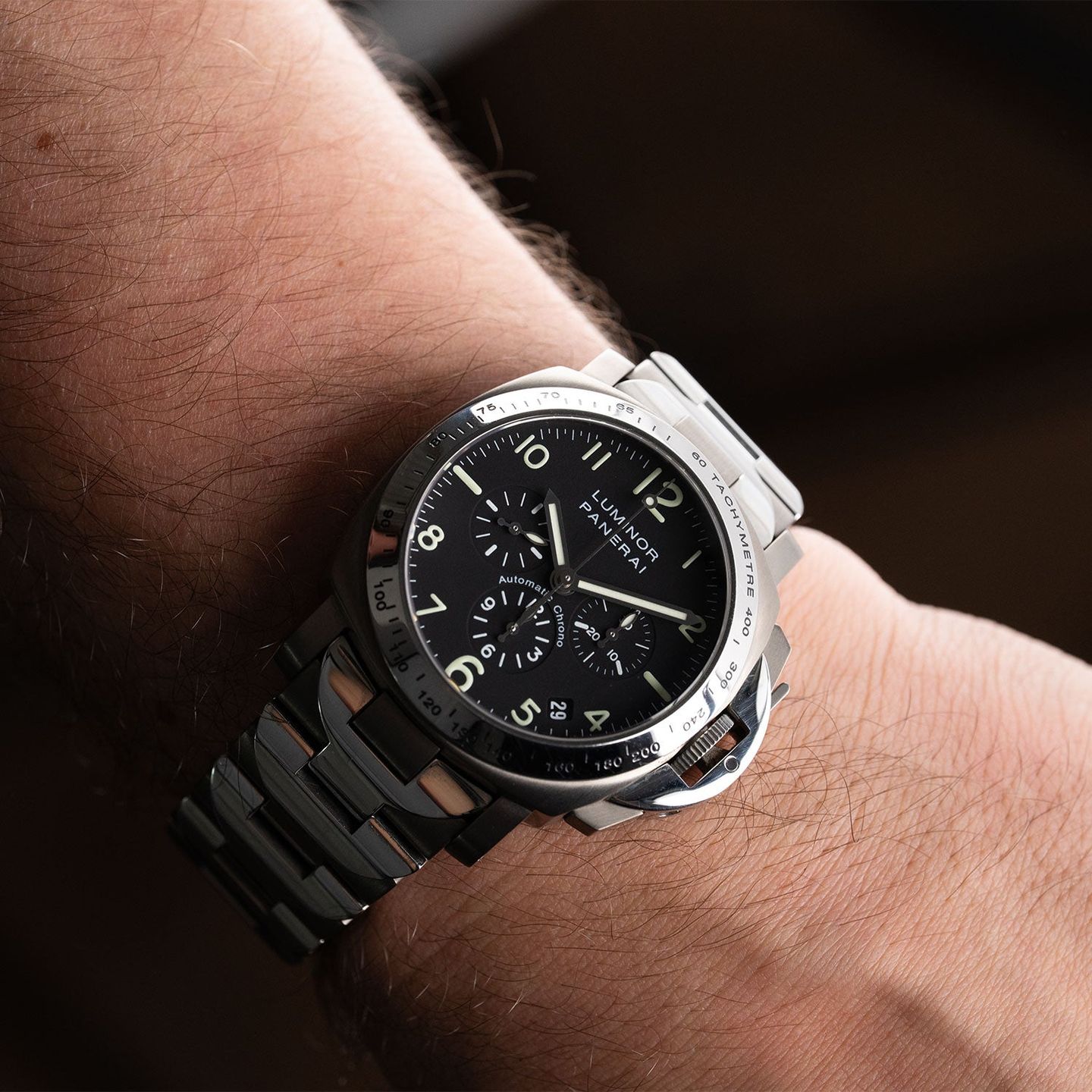 Panerai Luminor Chrono PAM00074 (Onbekend (willekeurig serienummer)) - 40mm Titanium (7/8)