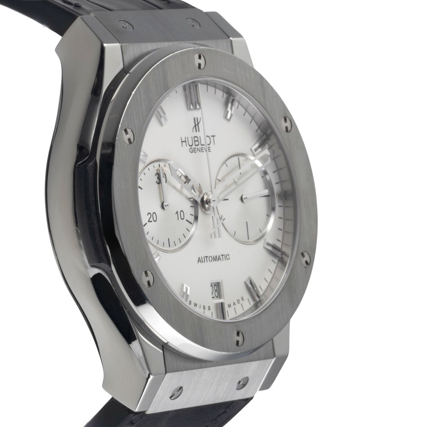 Hublot Classic Fusion Chronograph 521.NX.2610.LR (2020) - White dial 45 mm Titanium case (7/8)