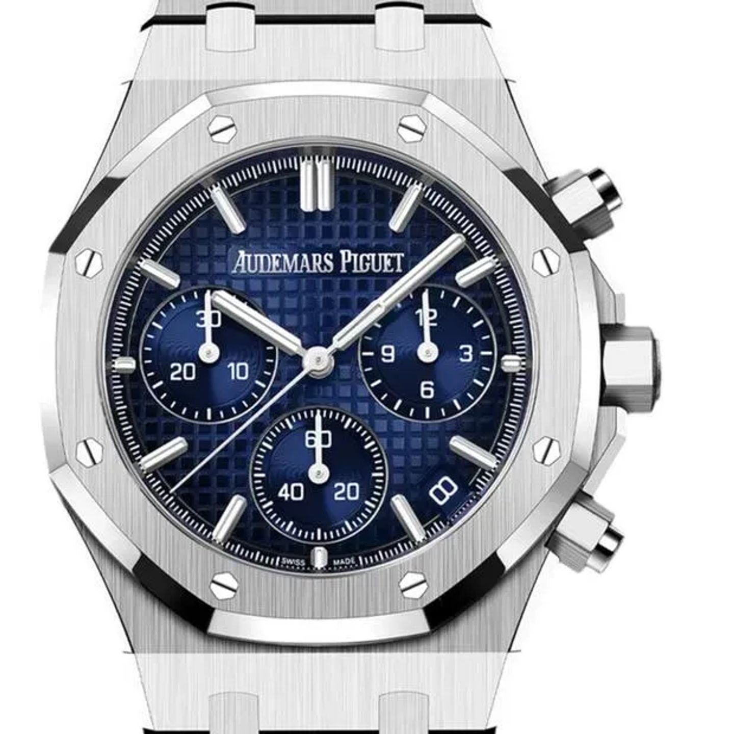 Audemars Piguet Royal Oak Chronograph 26240BC.OO.1320BC.04 (2025) - Blue dial 41 mm White Gold case (4/6)