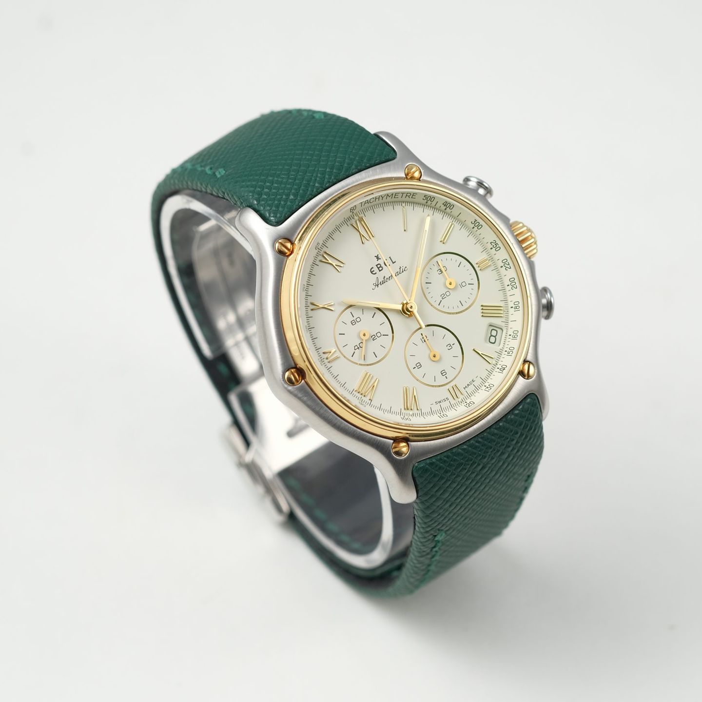 Ebel 1911 1134901 (1990) - White dial 40 mm Steel case (7/8)