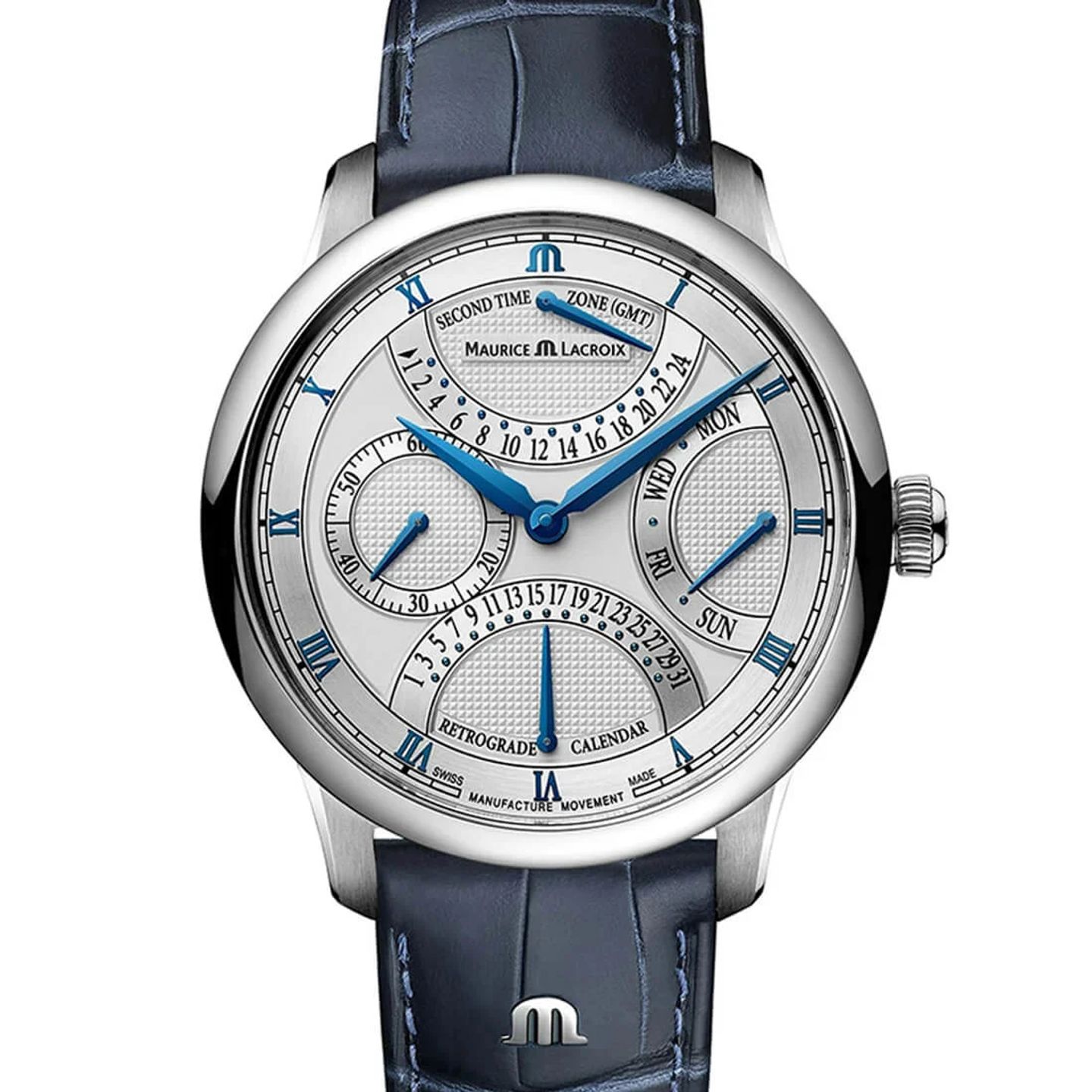 Maurice Lacroix Masterpiece MP6538-SS001-110-1 (2023) - Silver dial 43 mm Steel case (2/3)