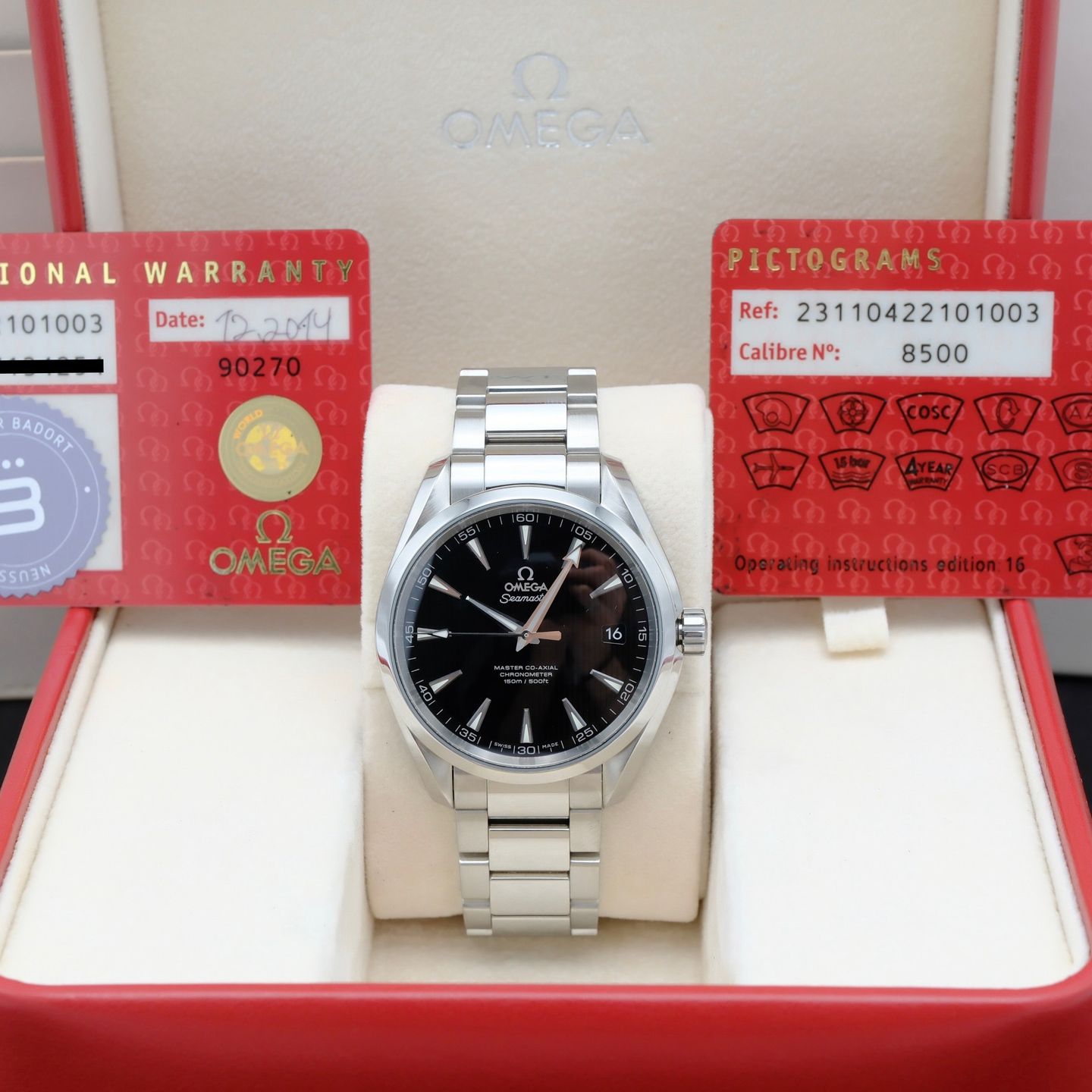 Omega Seamaster Aqua Terra 231.10.42.21.01.003 (2014) - Zwart wijzerplaat 42mm Staal (3/7)