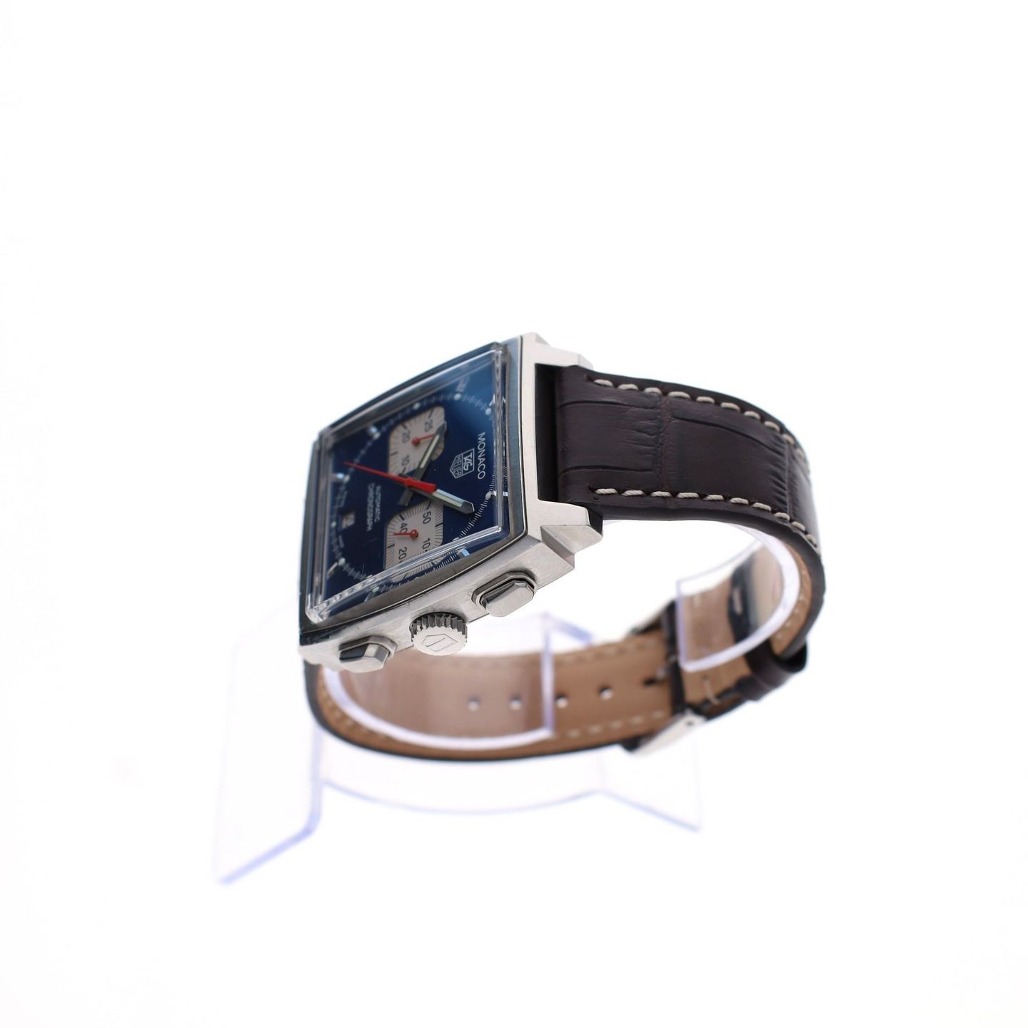 TAG Heuer Monaco CW2113 (2004) - Blue dial Steel case (4/8)