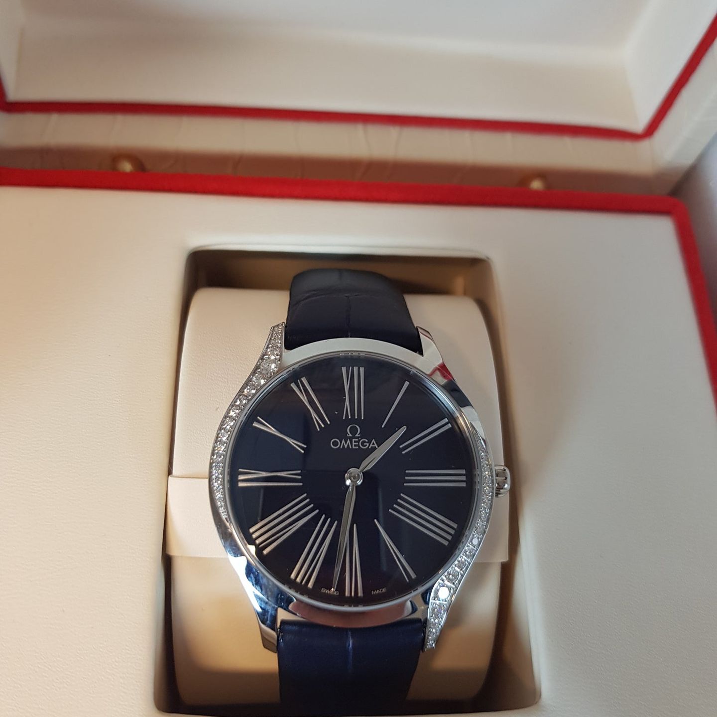 Omega De Ville Trésor 428.18.36.60.03.001 (2024) - Blue dial 36 mm Steel case (1/3)