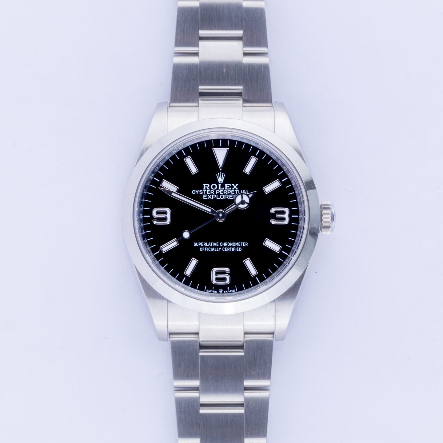 Rolex Explorer 124270 (2021) - Black dial 36 mm Steel case (3/8)