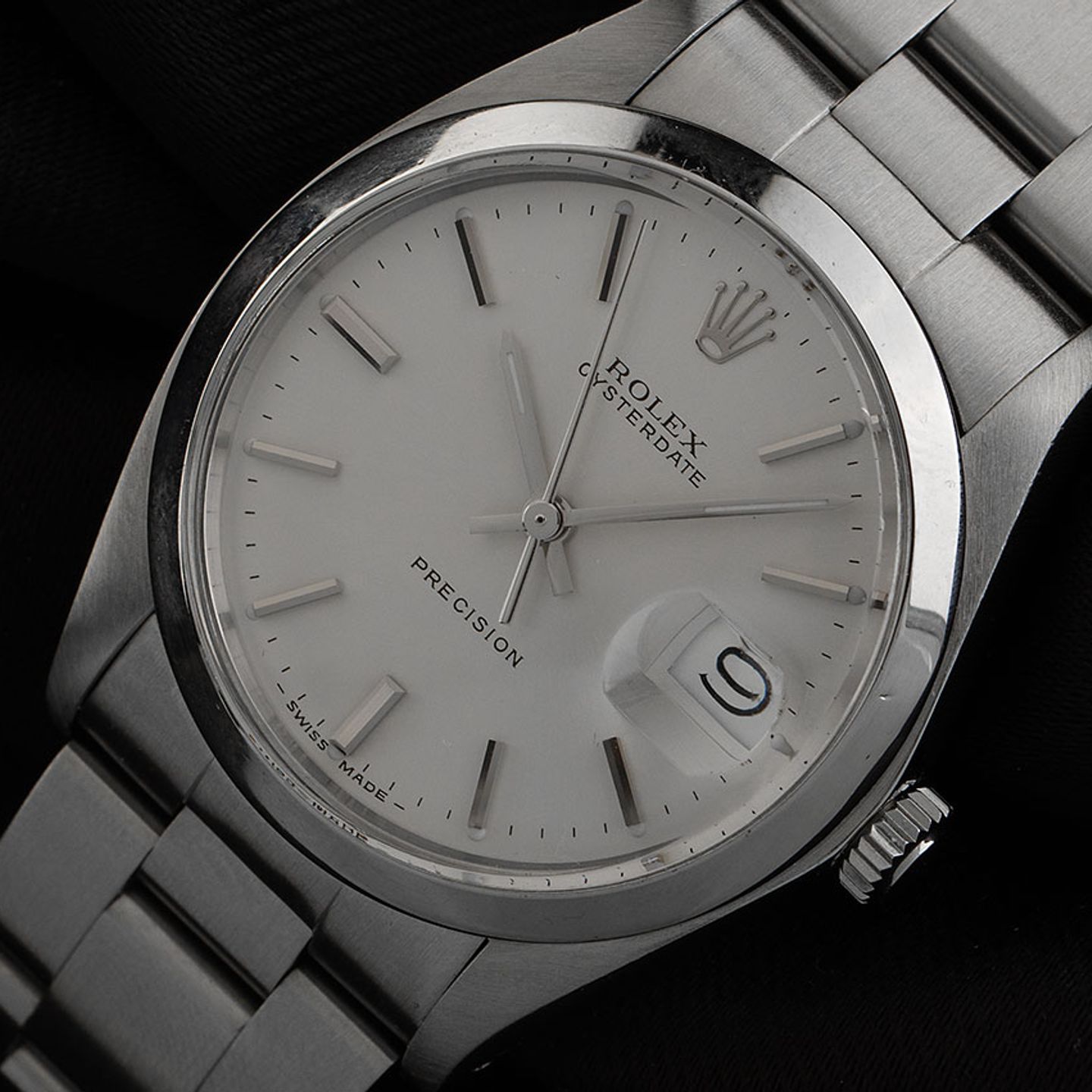 Rolex Oyster Precision 6694 (1986) - Silver dial 34 mm Steel case (3/8)