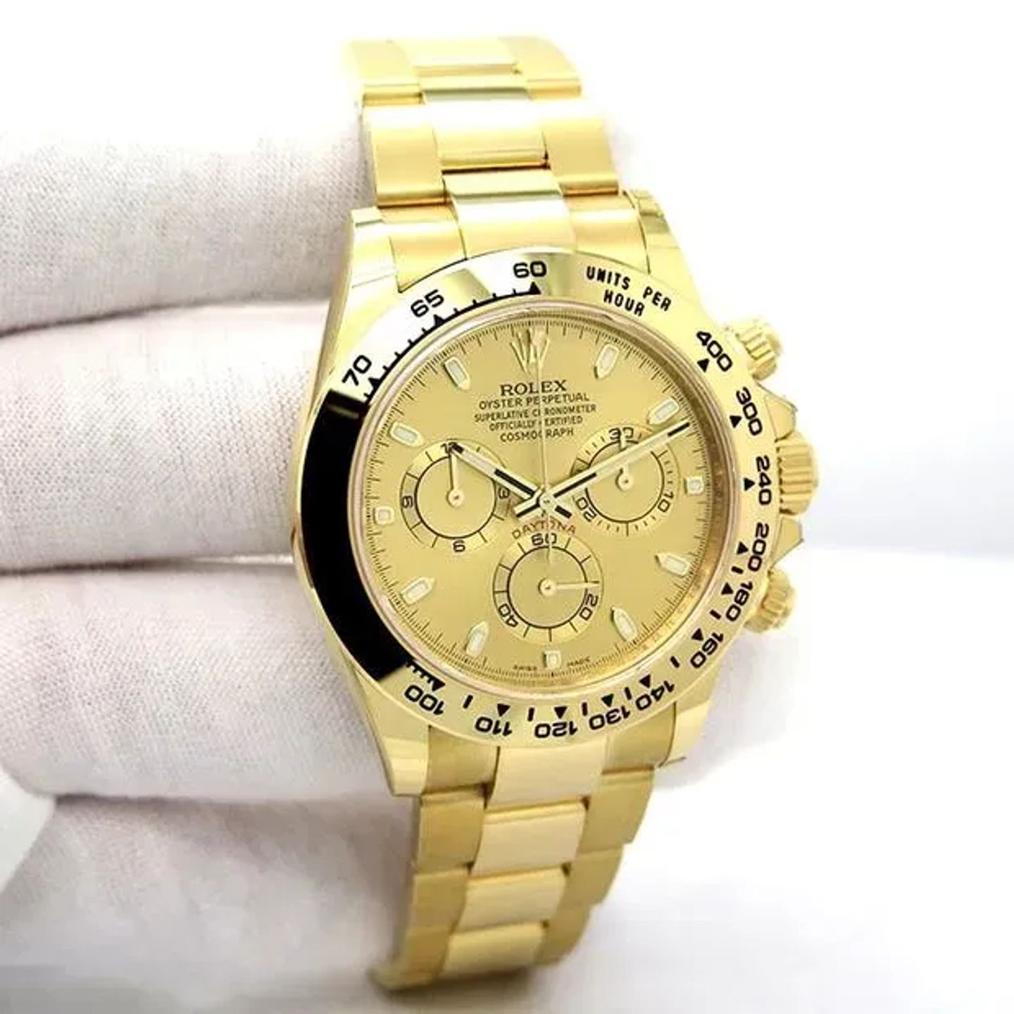 Rolex Daytona 116508 (2023) - Champagne wijzerplaat 40mm Geelgoud (3/6)