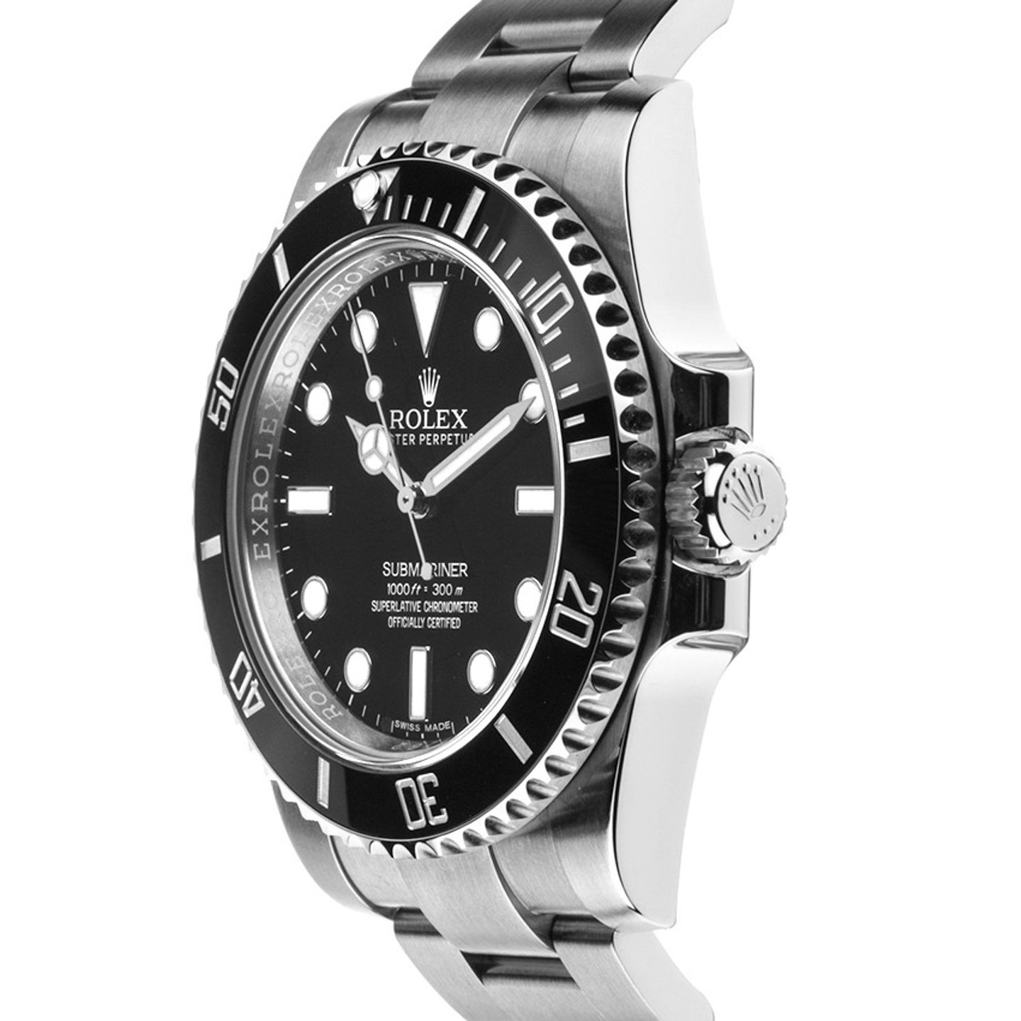 Rolex Submariner No Date 114060 (2015) - Black dial 40 mm Steel case (4/8)