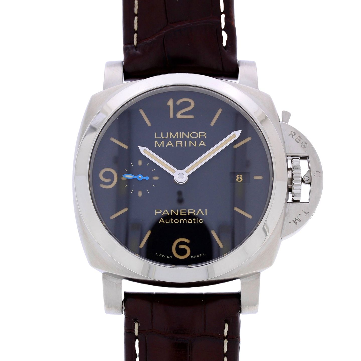 Panerai Luminor Marina 1950 3 Days Automatic PAM01312 (2017) - Zwart wijzerplaat 44mm Staal (1/8)