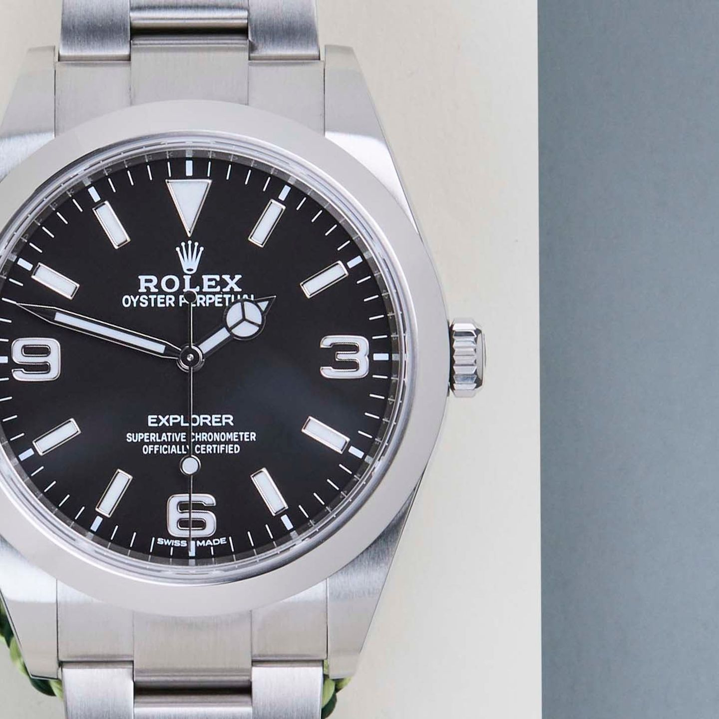 Rolex Explorer 214270 (2020) - Zwart wijzerplaat 39mm Staal (5/8)