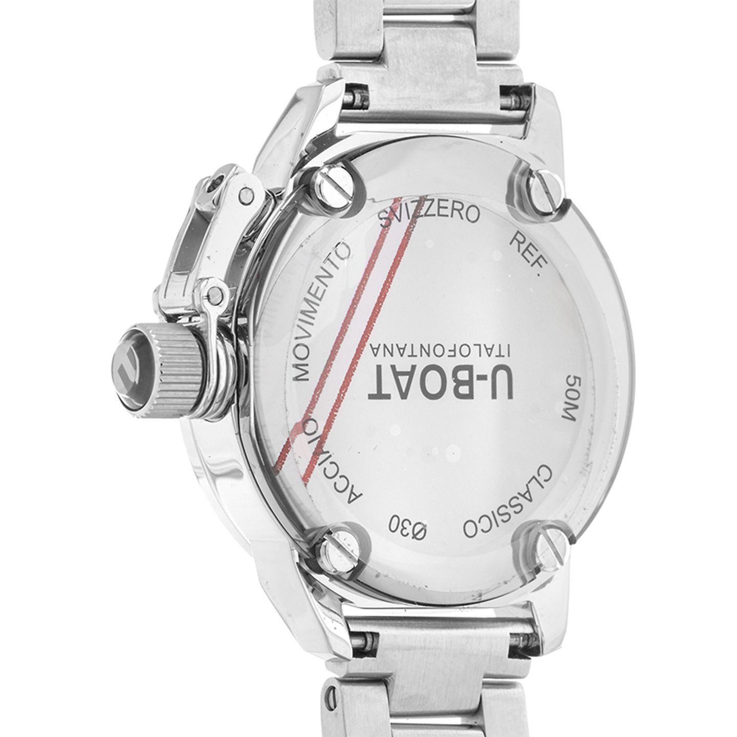 U-Boat Classico 8900 (Unknown (random serial)) - Pearl dial 31 mm Steel case (5/6)