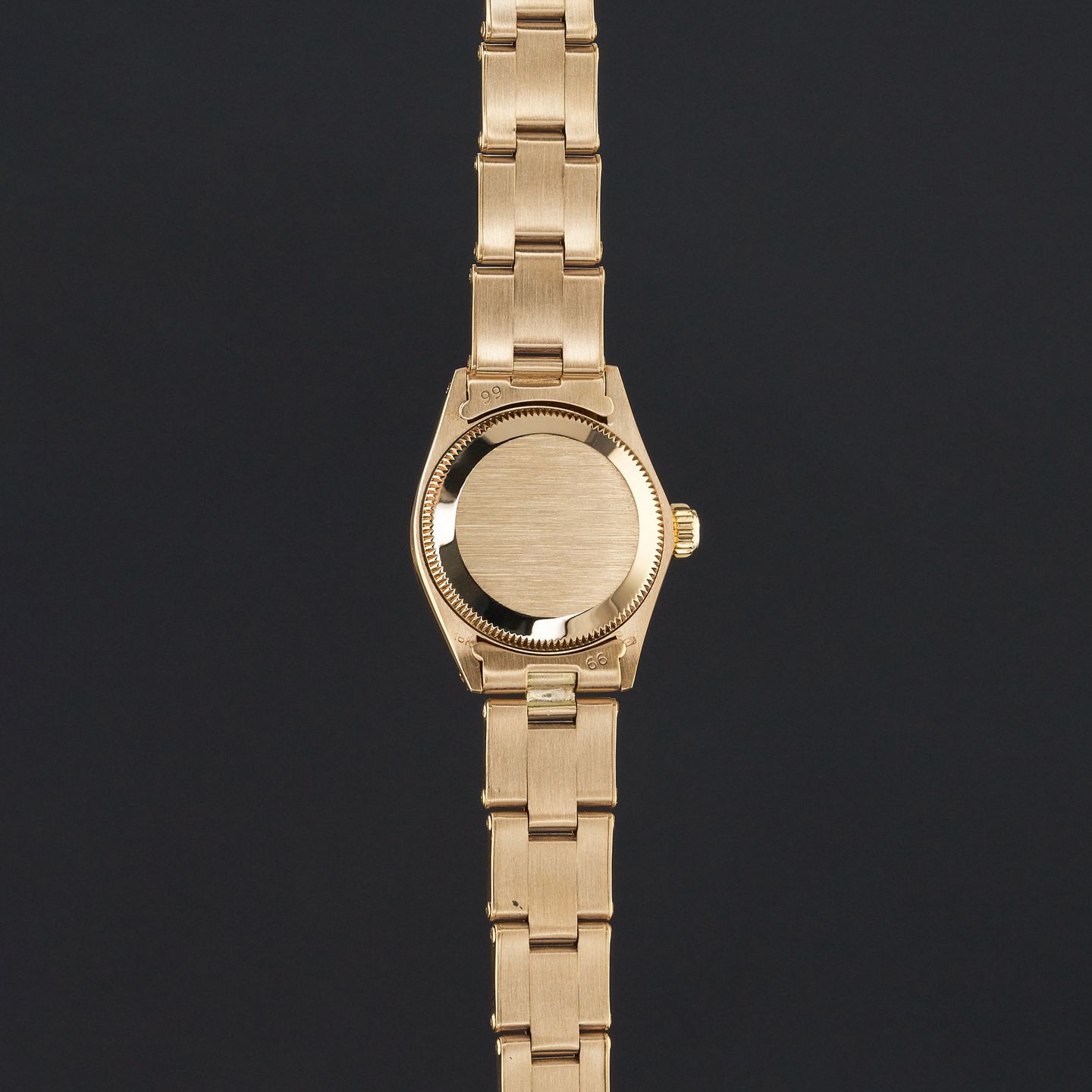 Rolex Oyster Perpetual 6719 (1978) - Zilver wijzerplaat 26mm Geelgoud (7/8)