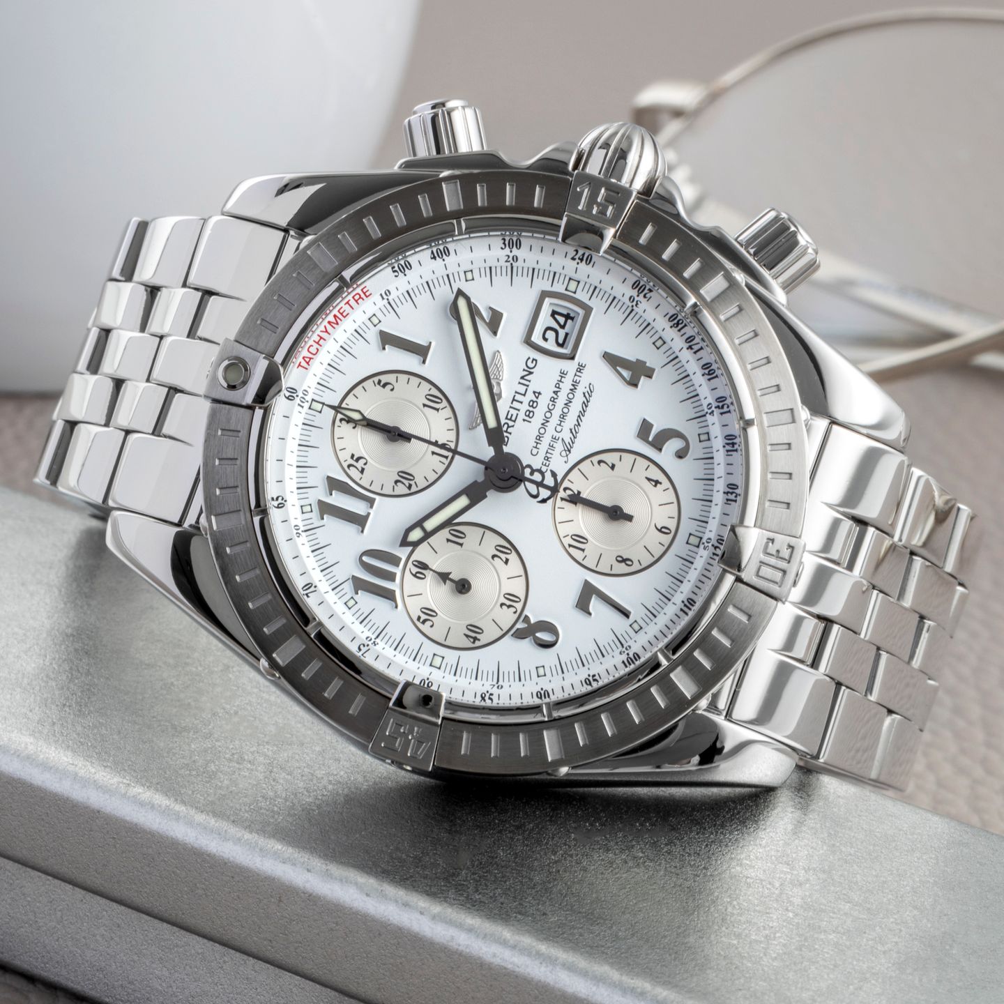 Breitling Chronomat Evolution A13356 (Unknown (random serial)) - 44 mm Steel case (2/8)