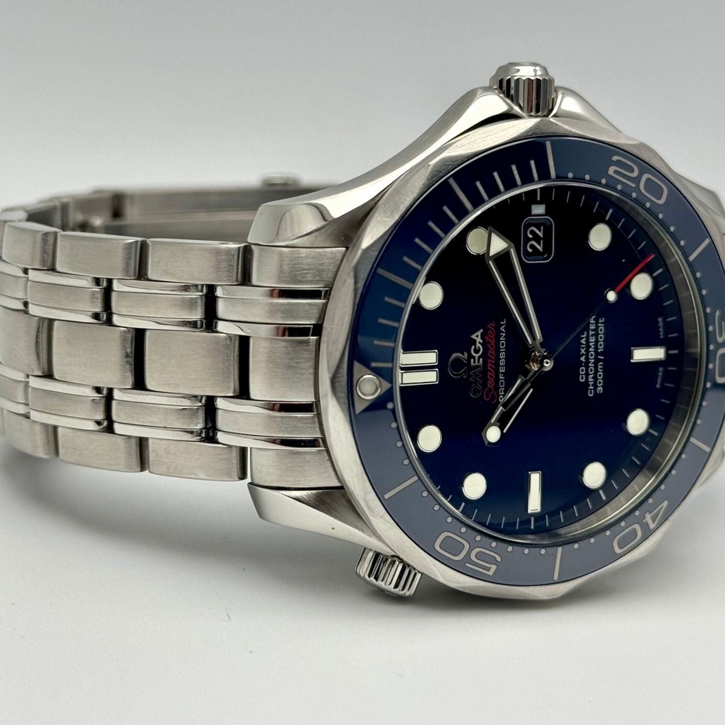 Omega Seamaster Diver 300 M 212.30.41.20.03.001 (2014) - Blauw wijzerplaat 41mm Staal (9/10)